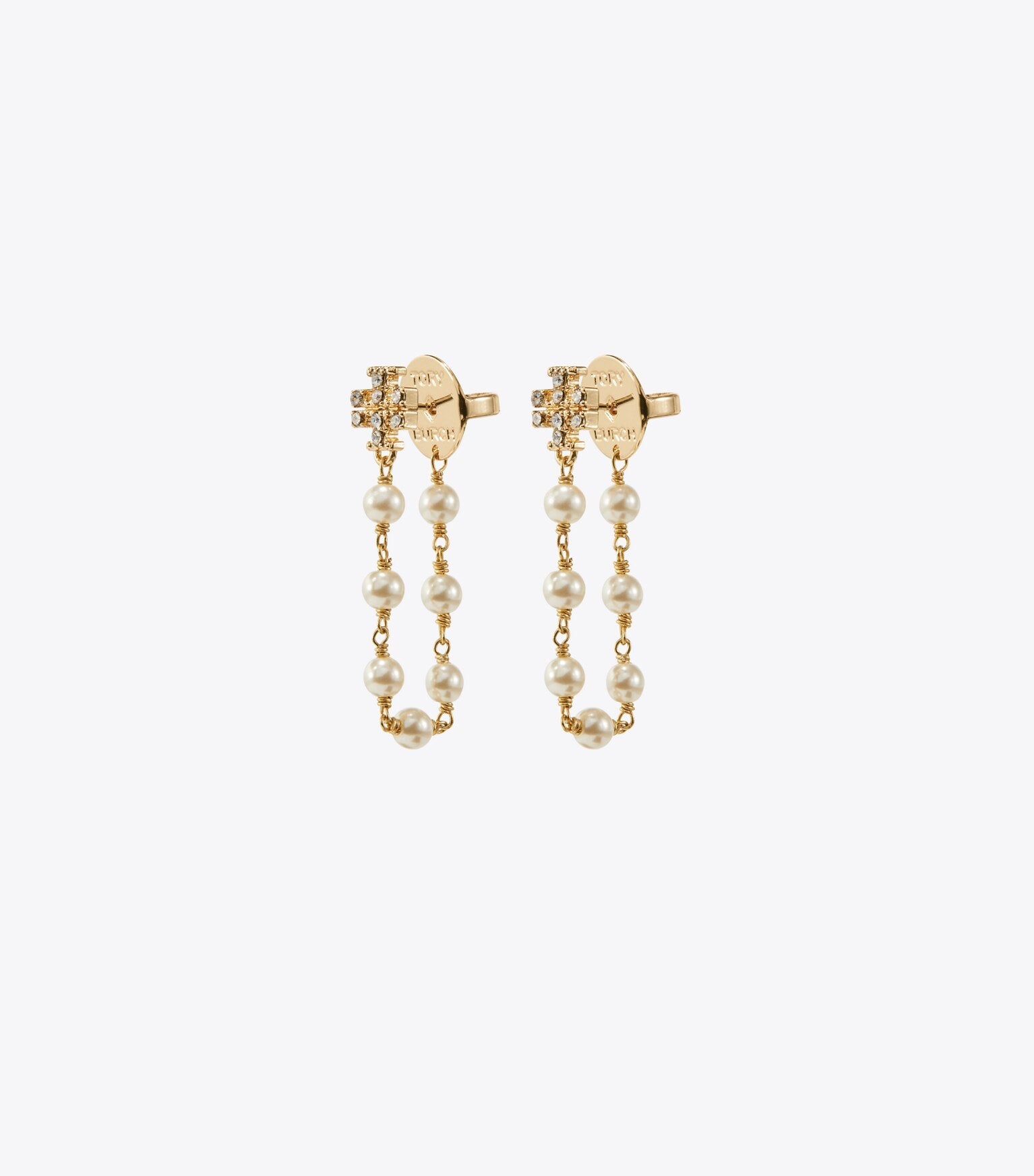 Moondance Pearl and Chain Earrings