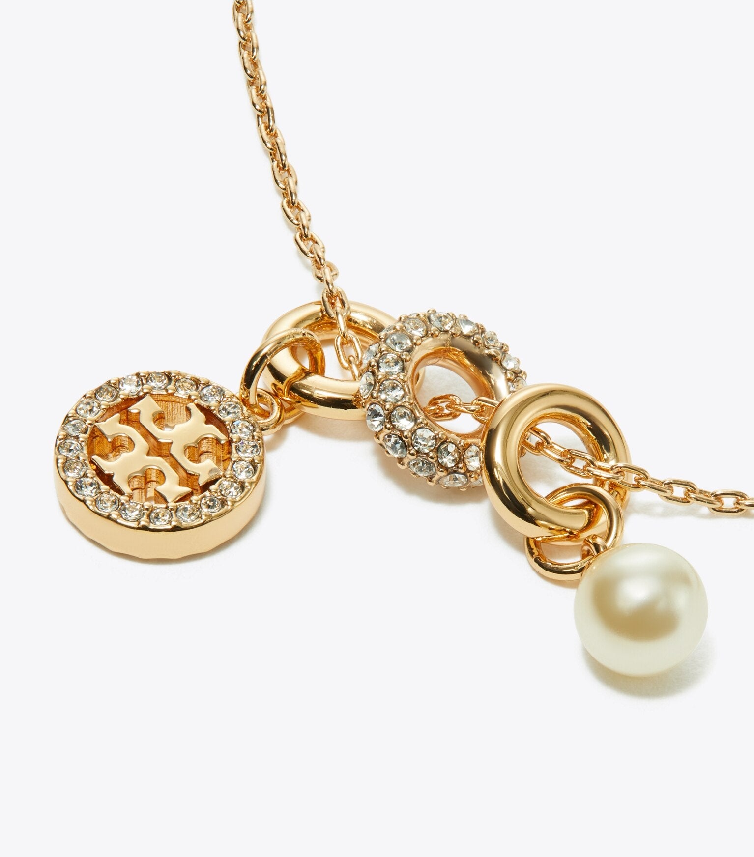 Icon Pavé Charm Pendant Necklace