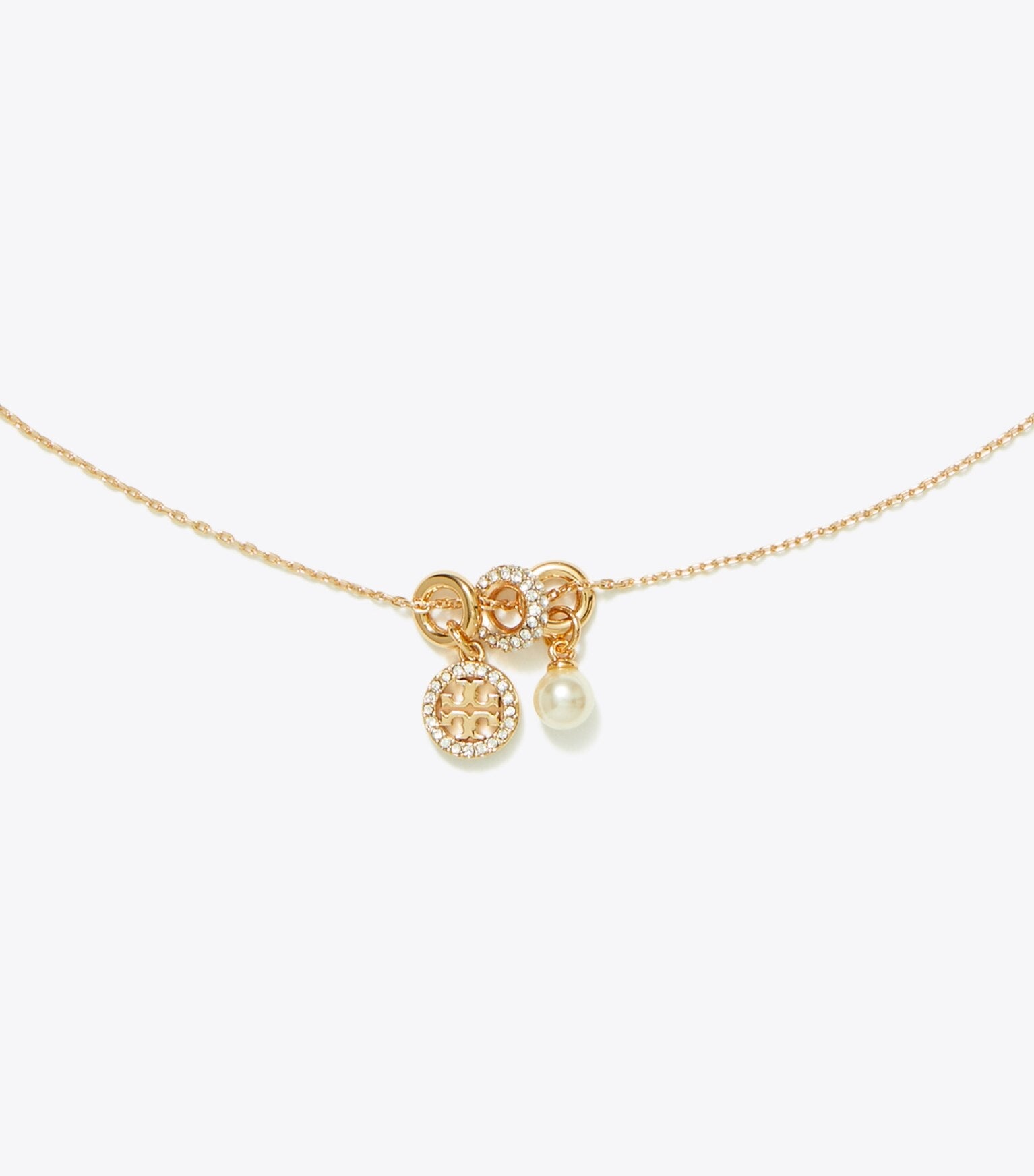 Icon Pavé Charm Pendant Necklace