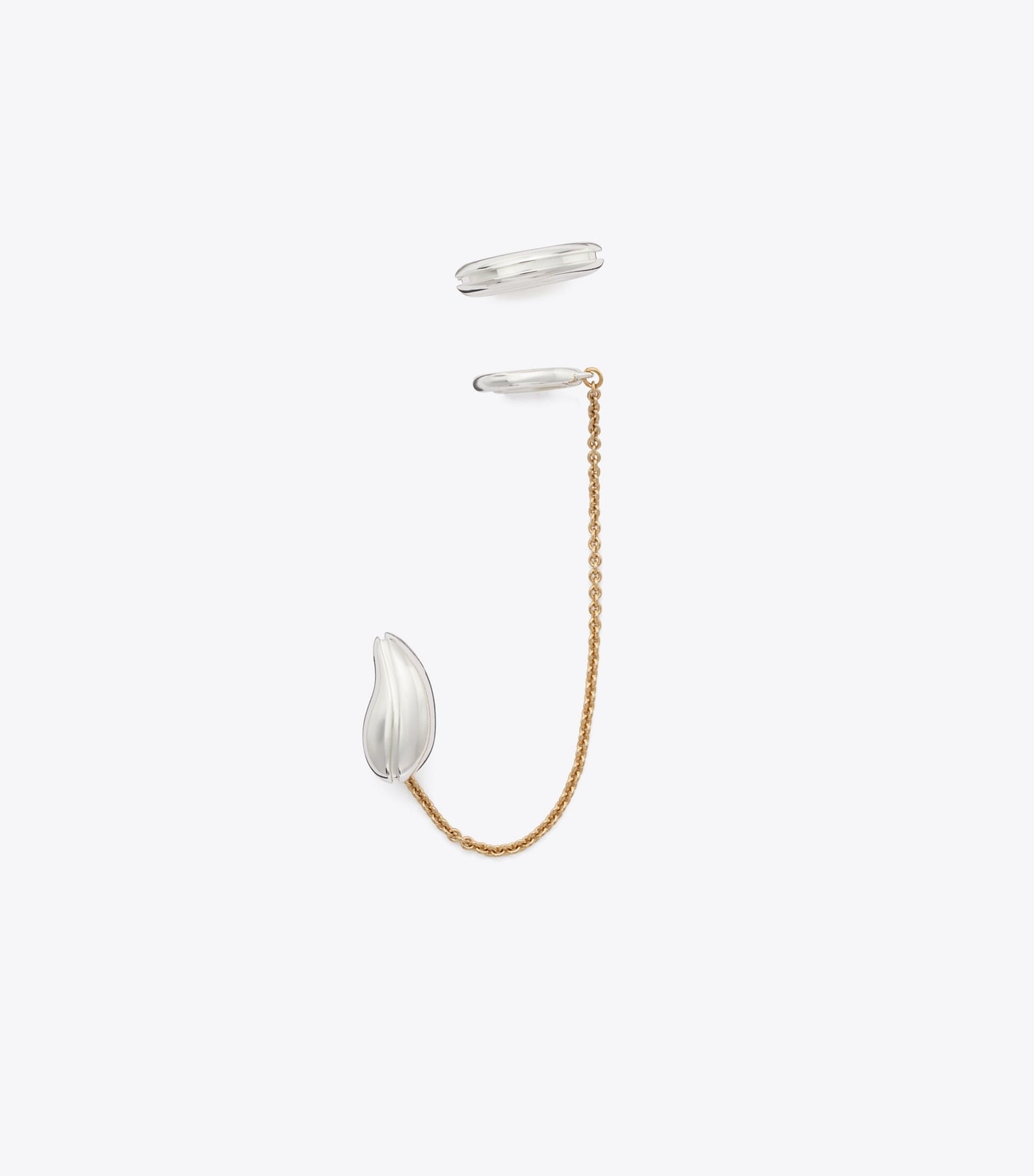 Pierced Chain Ear Cuff