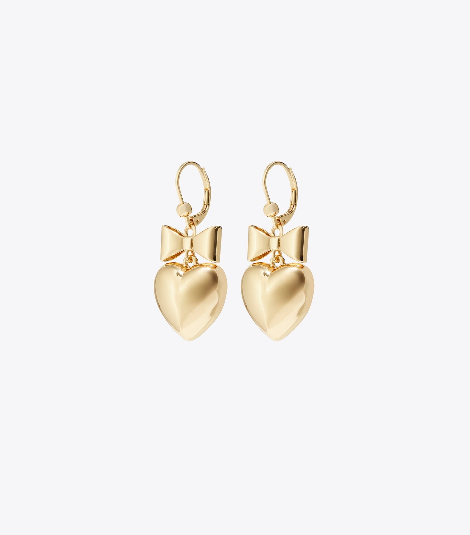 Curiosity Heart and Bow Earrings