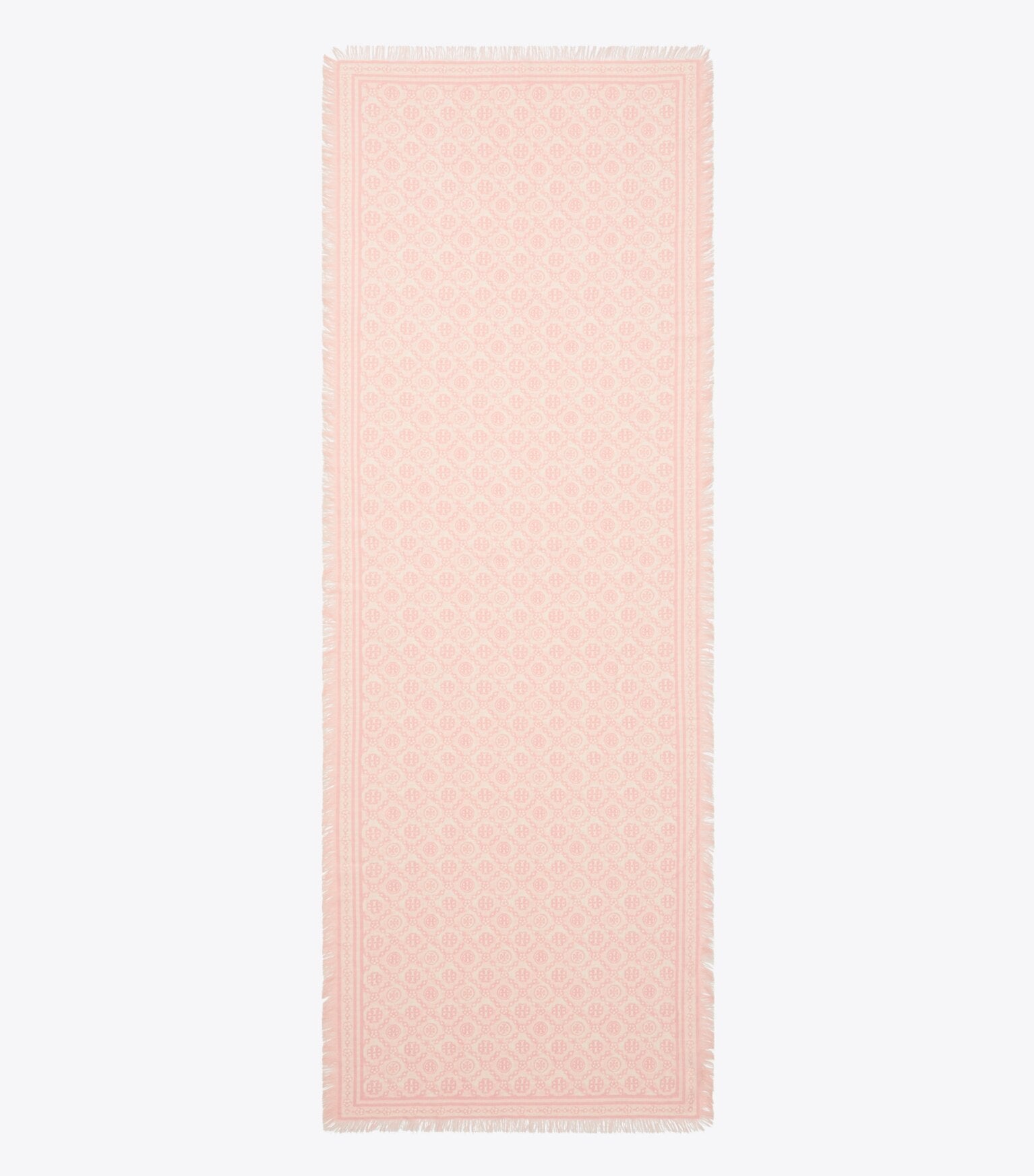 T Monogram Floral Oblong Scarf