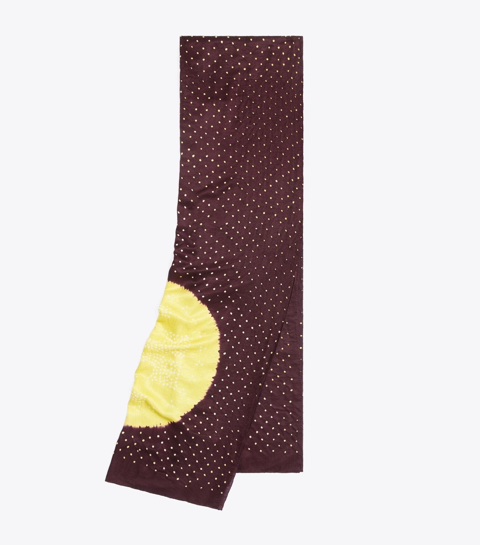 Ruched Silk Oblong Scarf