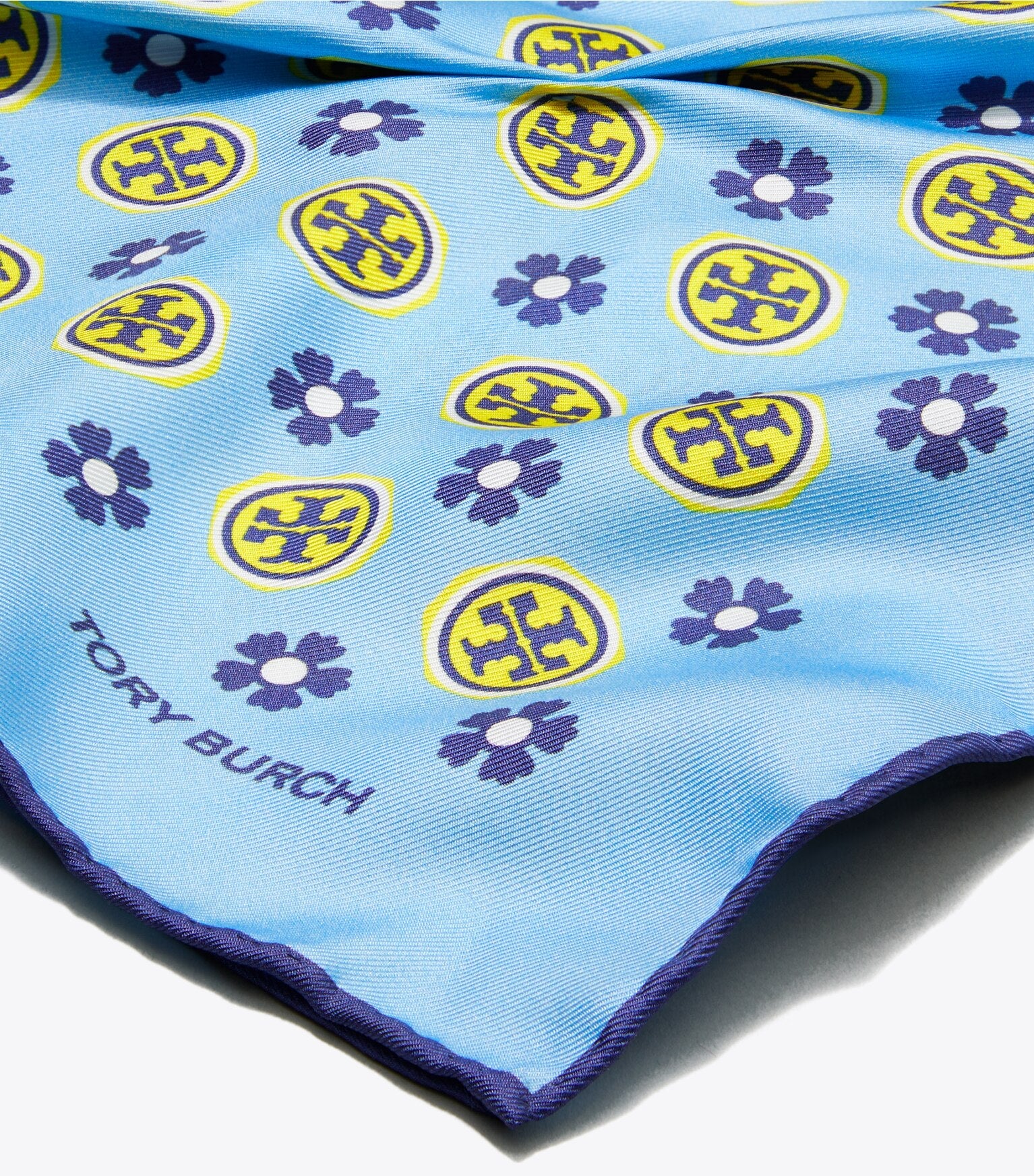 Floral Logo Triangle Scarf