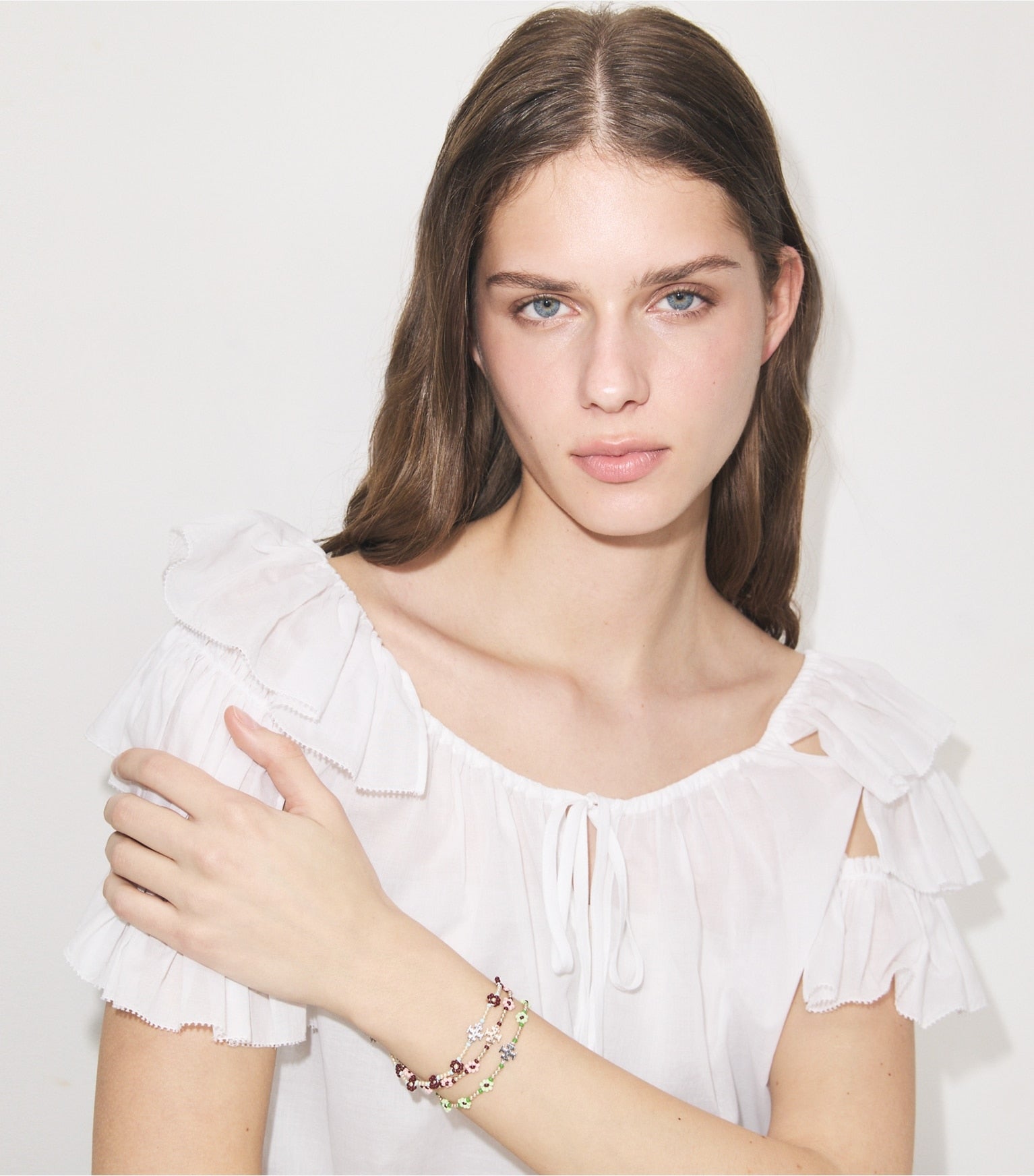 Curiosity Beaded Flower Bracelet