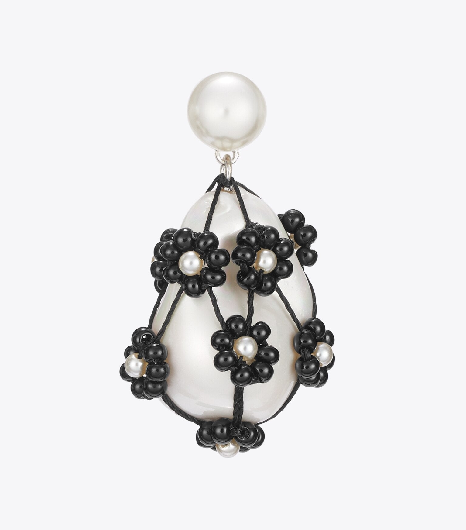 Curiosity Beaded Pearl Drop Earrings