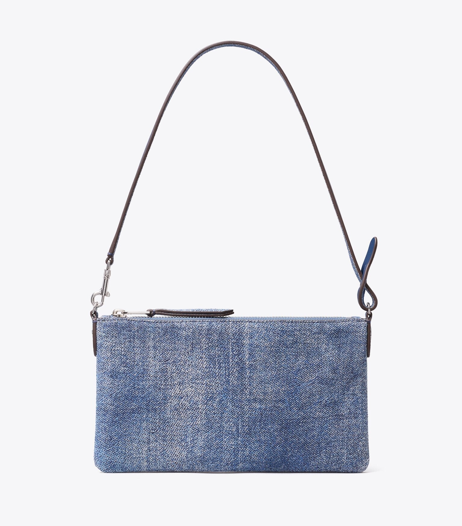 Suede Print Denim Pochette