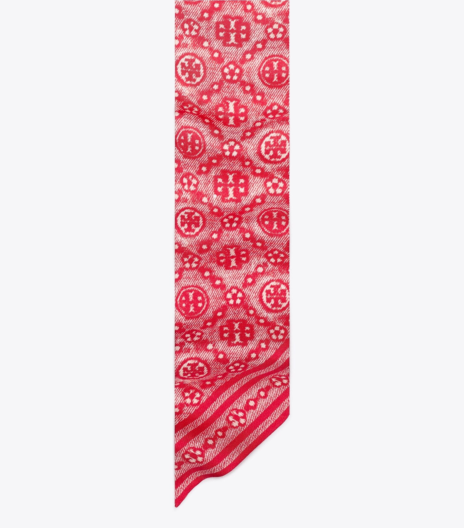 T Monogram Silk Ribbon Tie