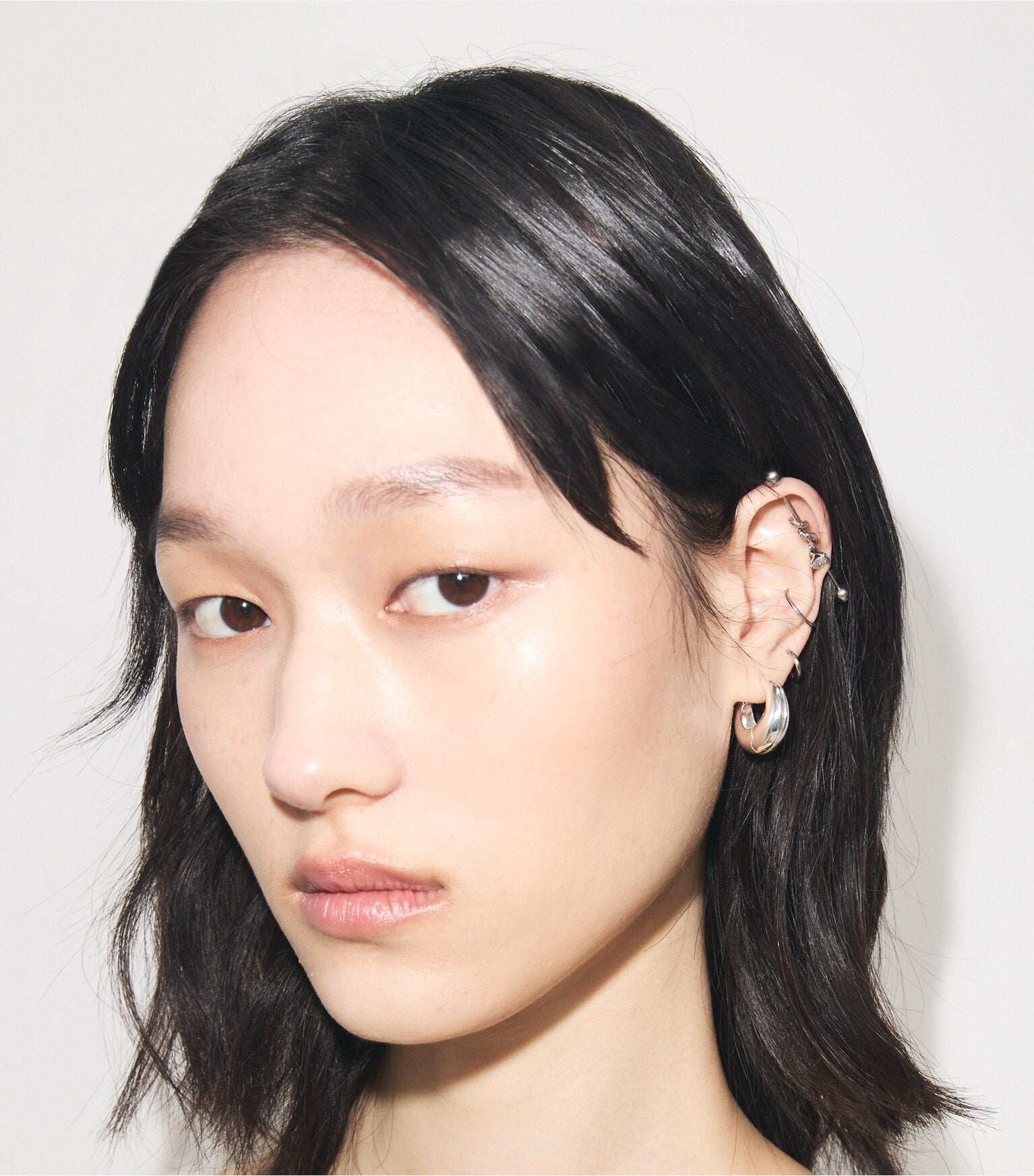 Small Pierced Hoop Earrings