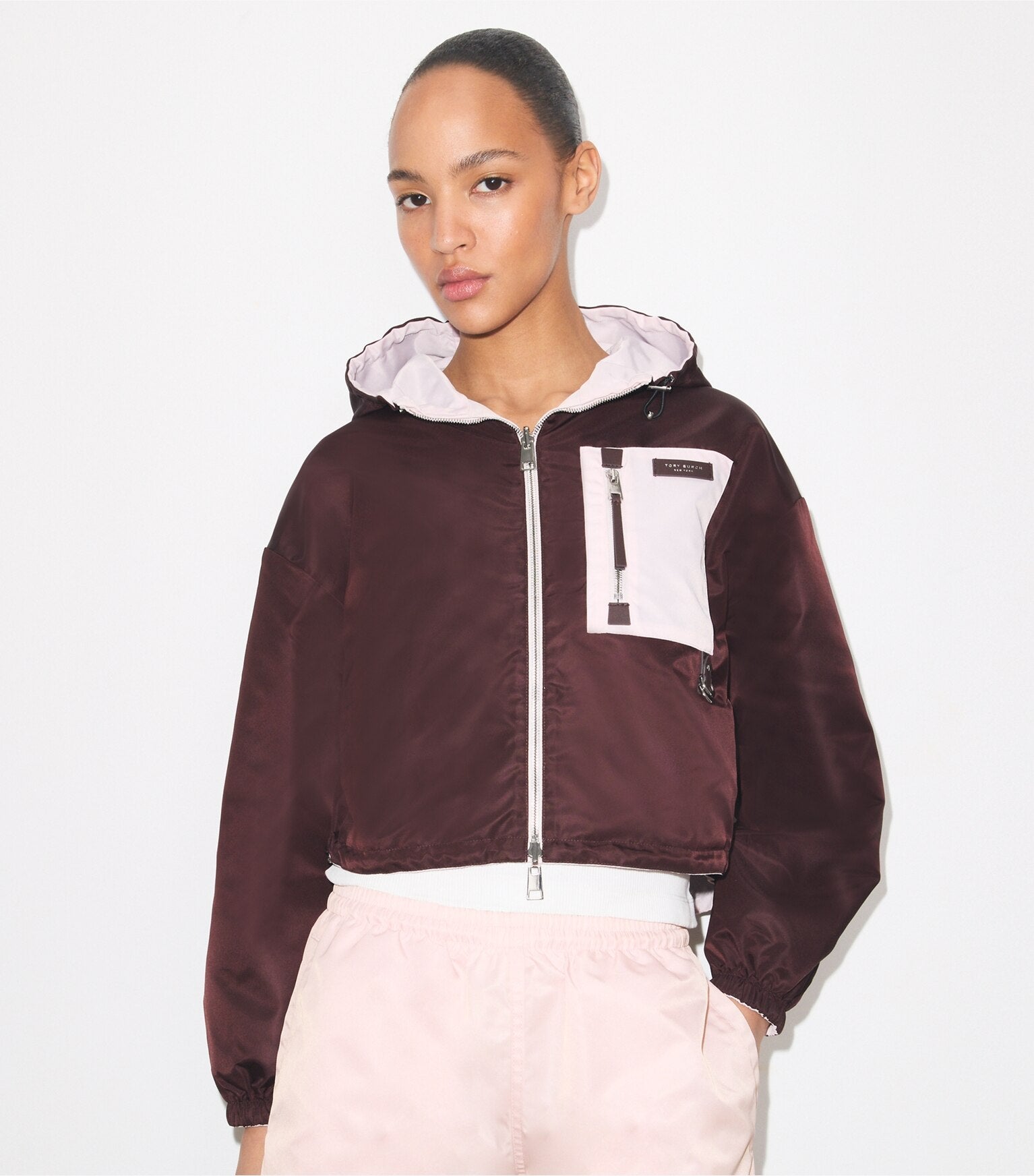 Reversible Cropped Nylon Jacket