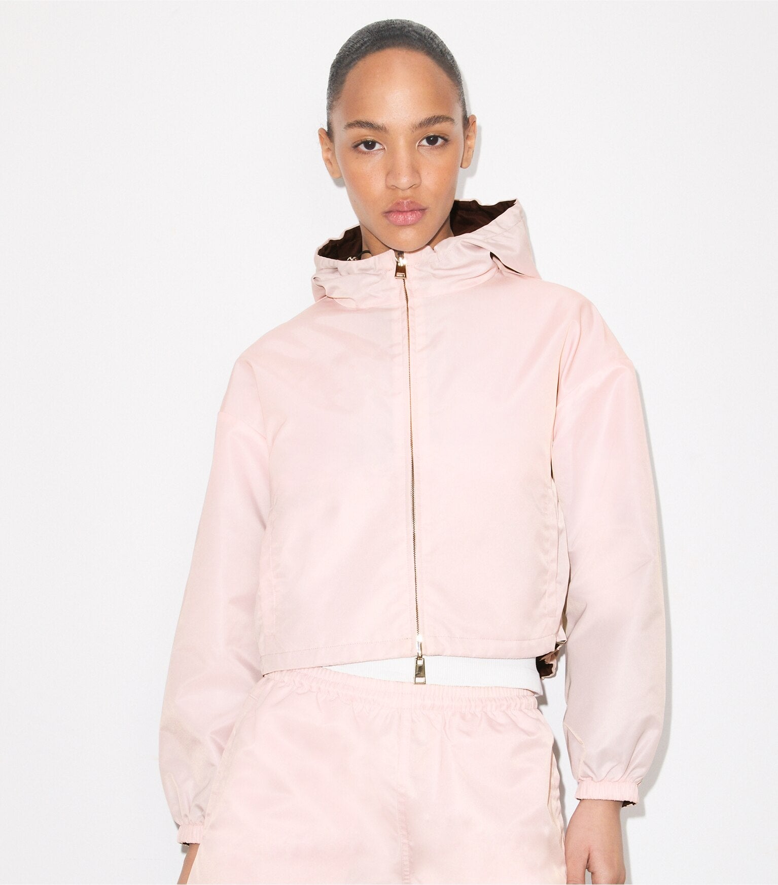 Reversible Cropped Nylon Jacket