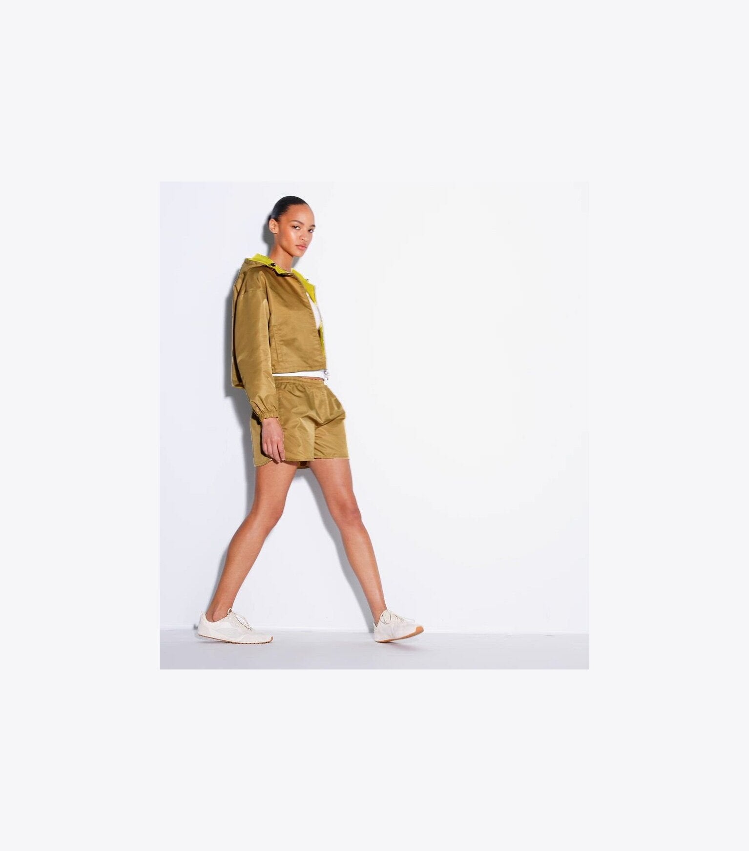 Reversible Cropped Nylon Jacket