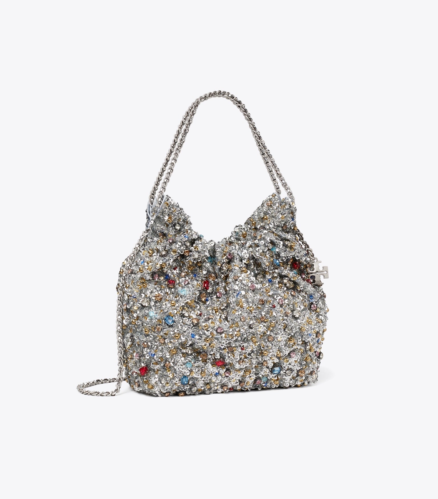 Mini Fleming Embellished Hobo Bag