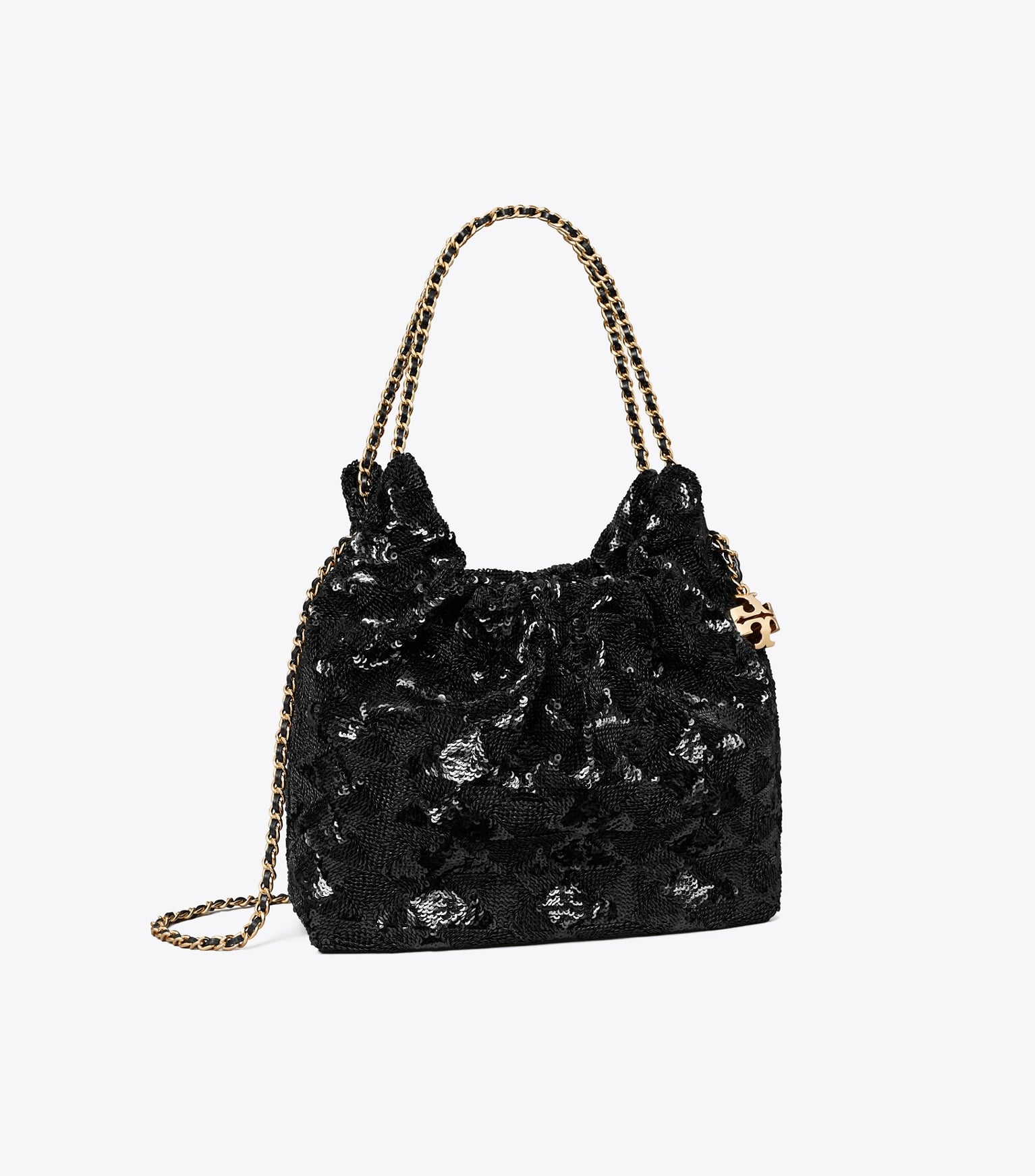 Mini Fleming Sequin Hobo Bag