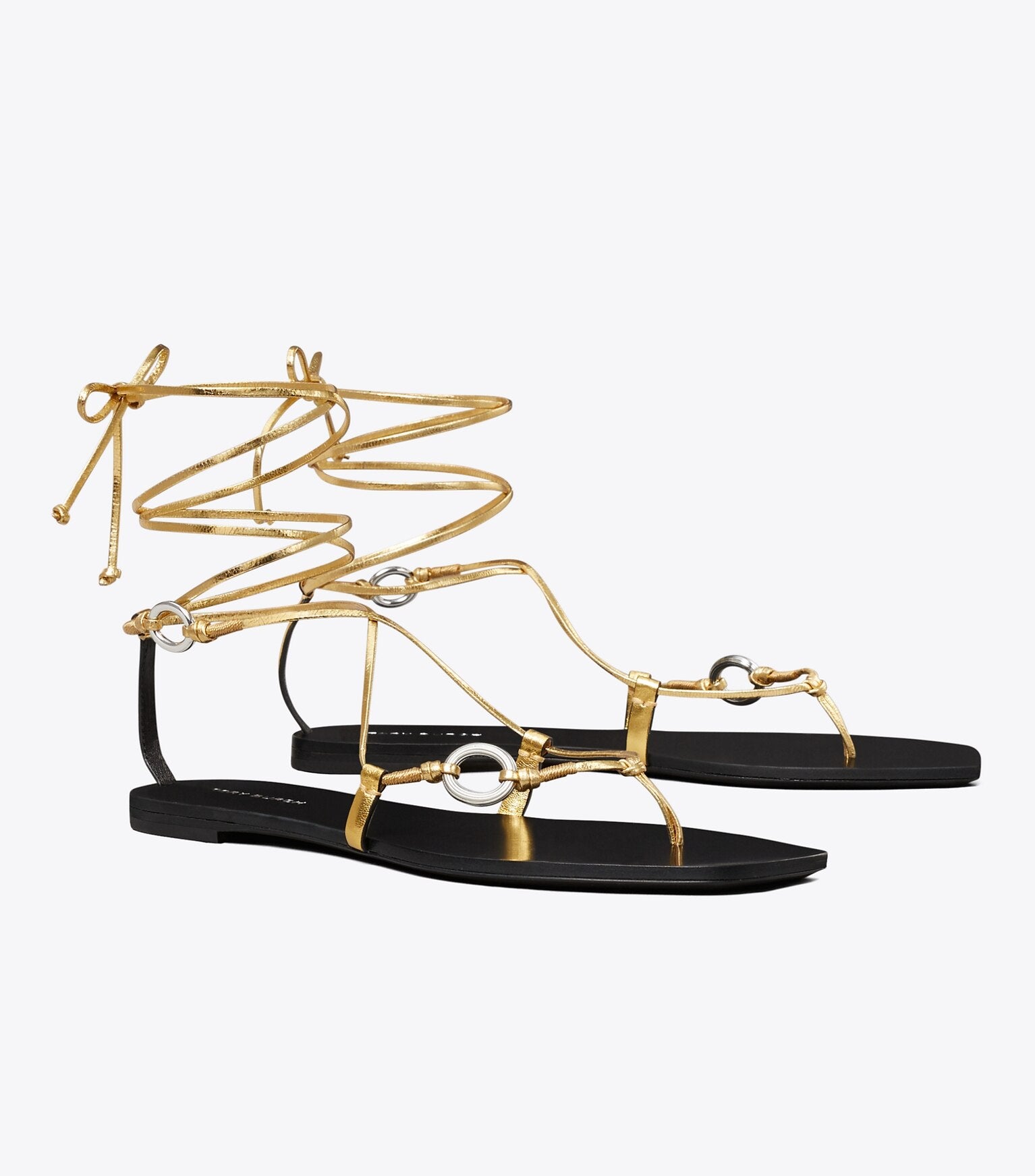 Linked Lace-Up Sandal