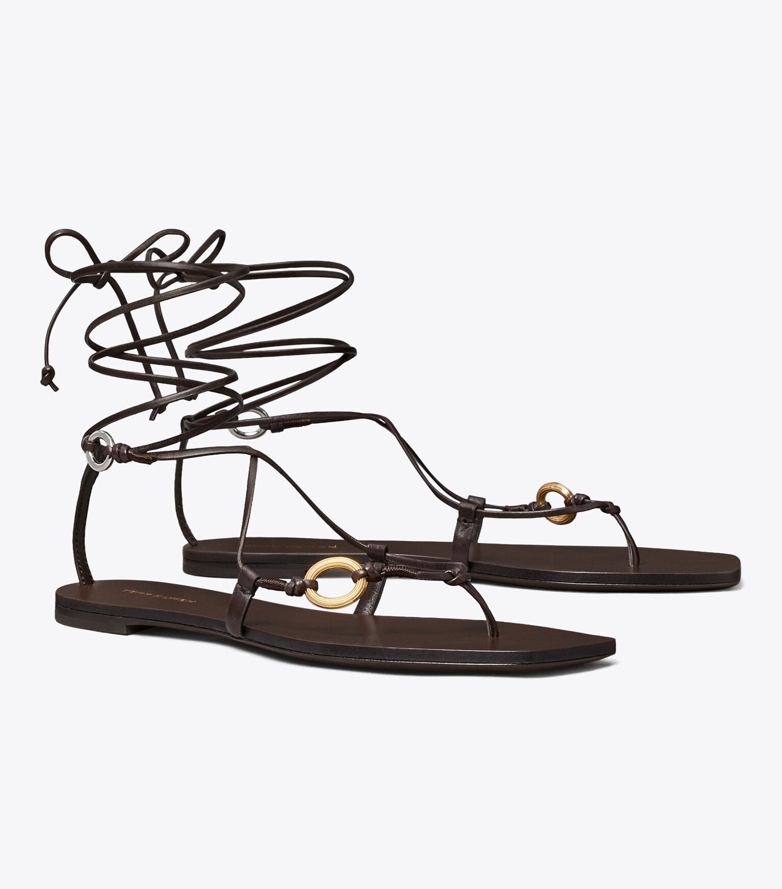 Linked Lace-Up Sandal