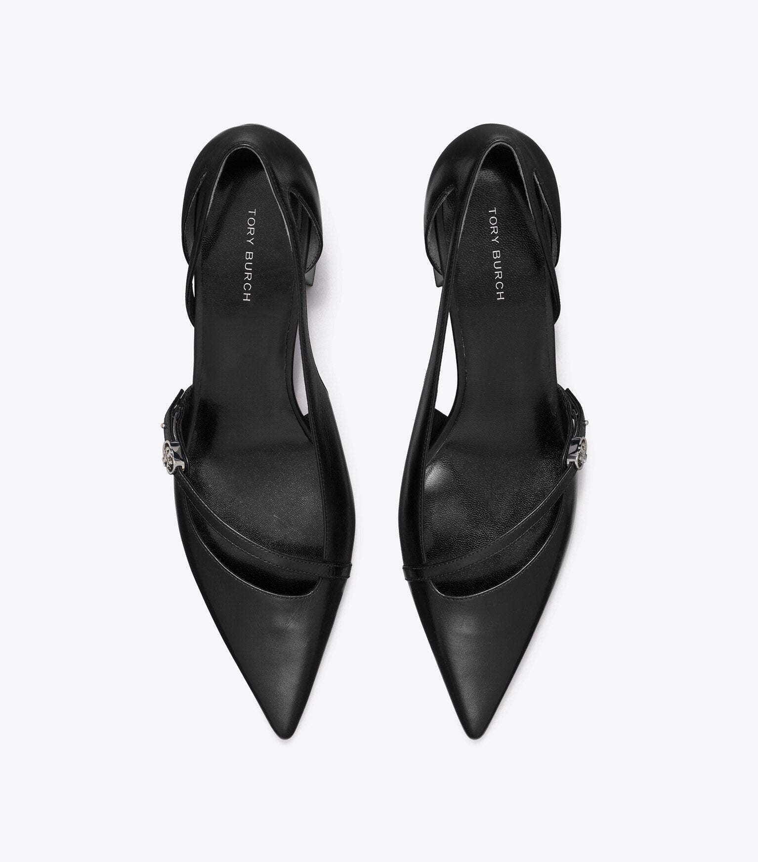 Double T Buckle D'Orsay Pump