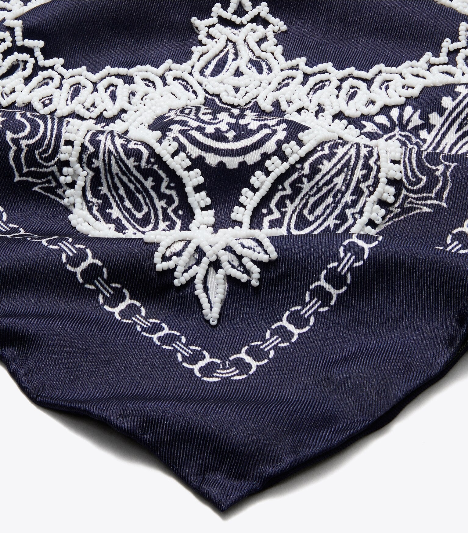Beaded Bandana Triangle Scarf