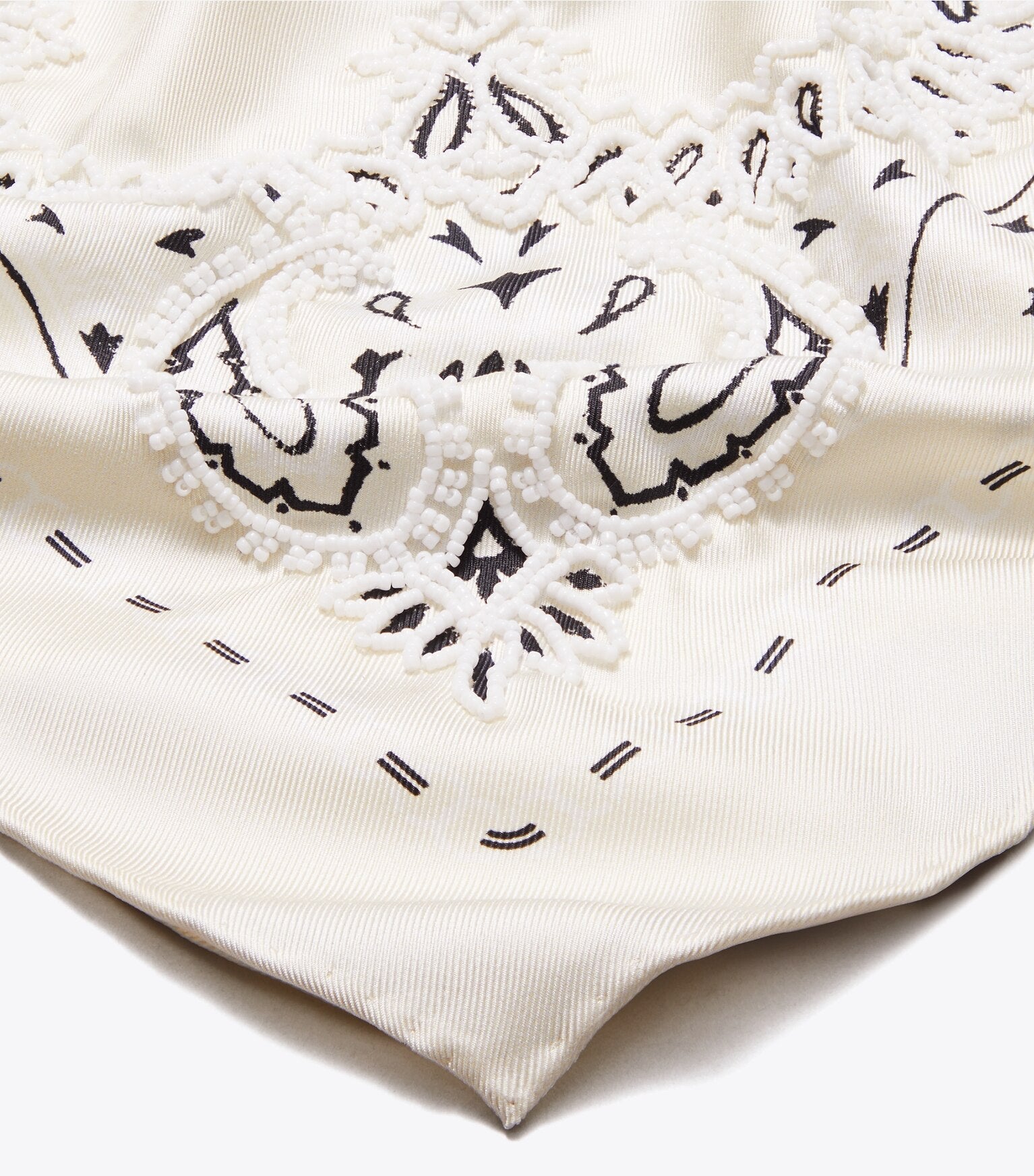 Beaded Bandana Triangle Scarf