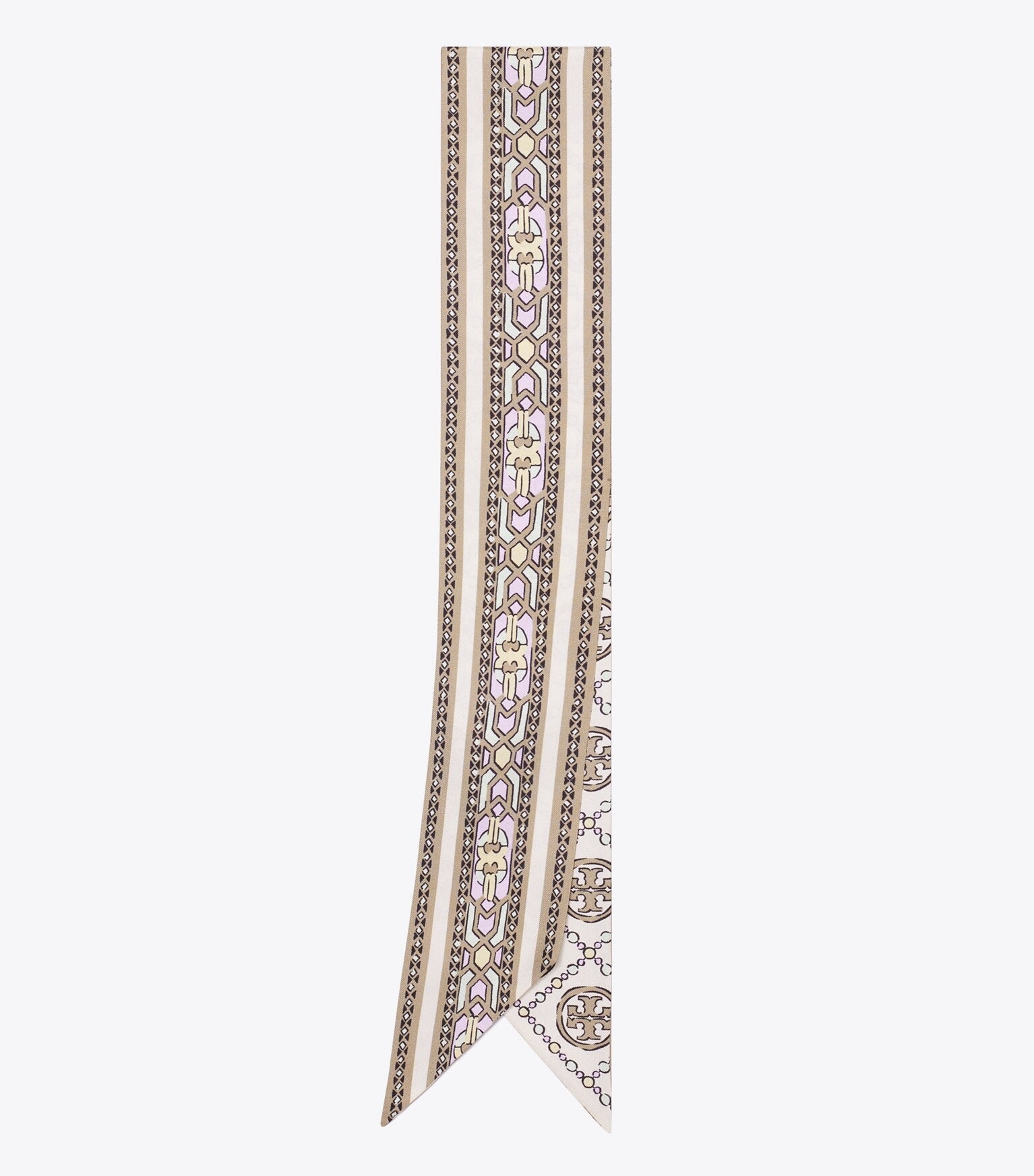 T Monogram Deco Ribbon Tie