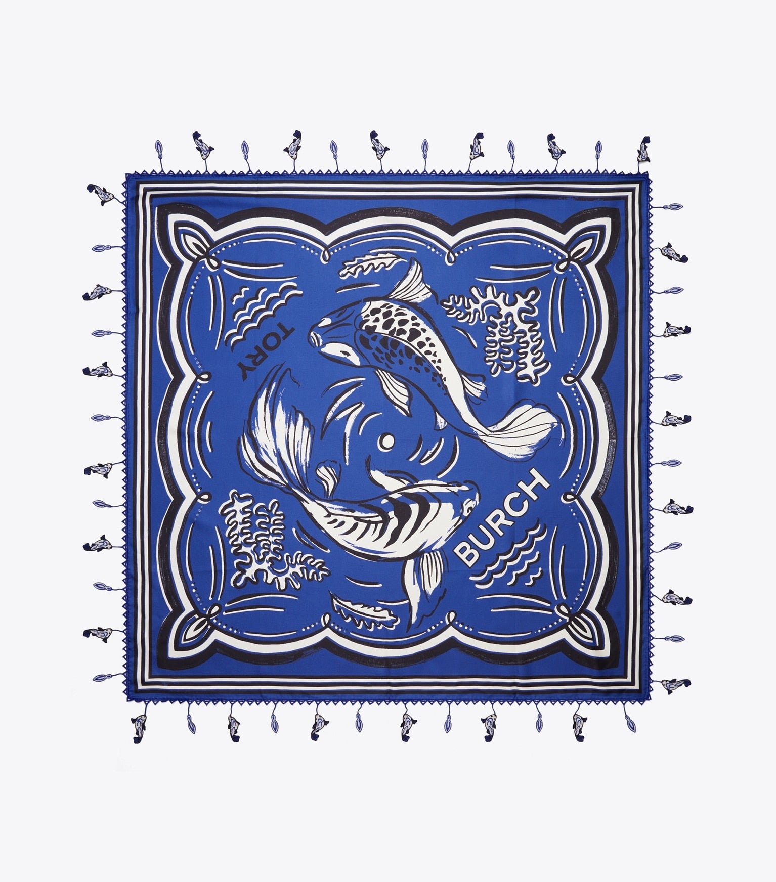 Fish Silk Square Scarf
