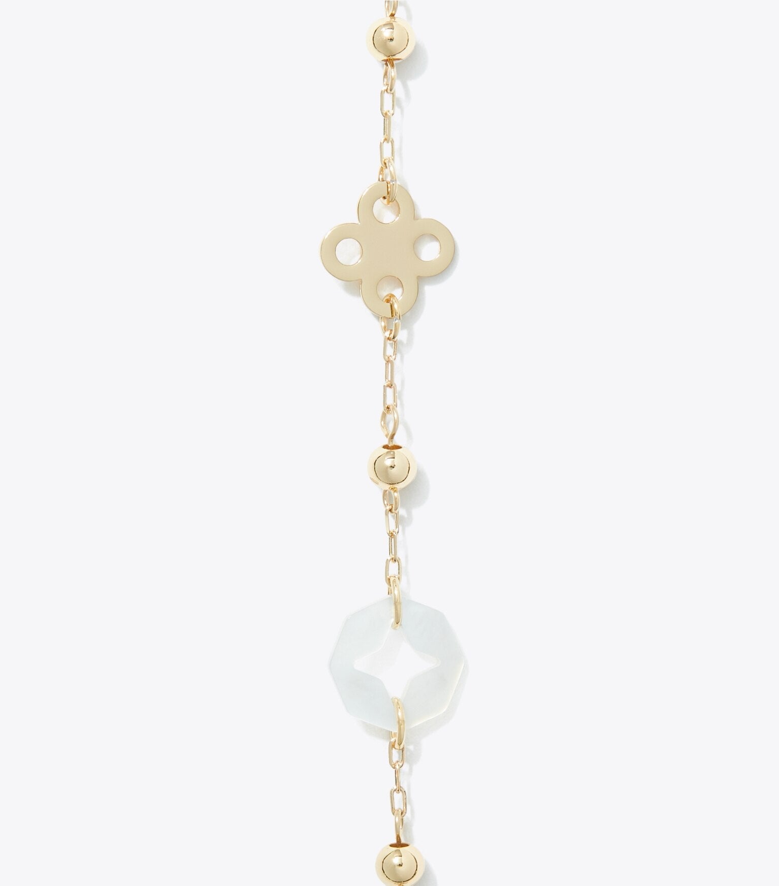 Long Forget Me Not Pavé Necklace