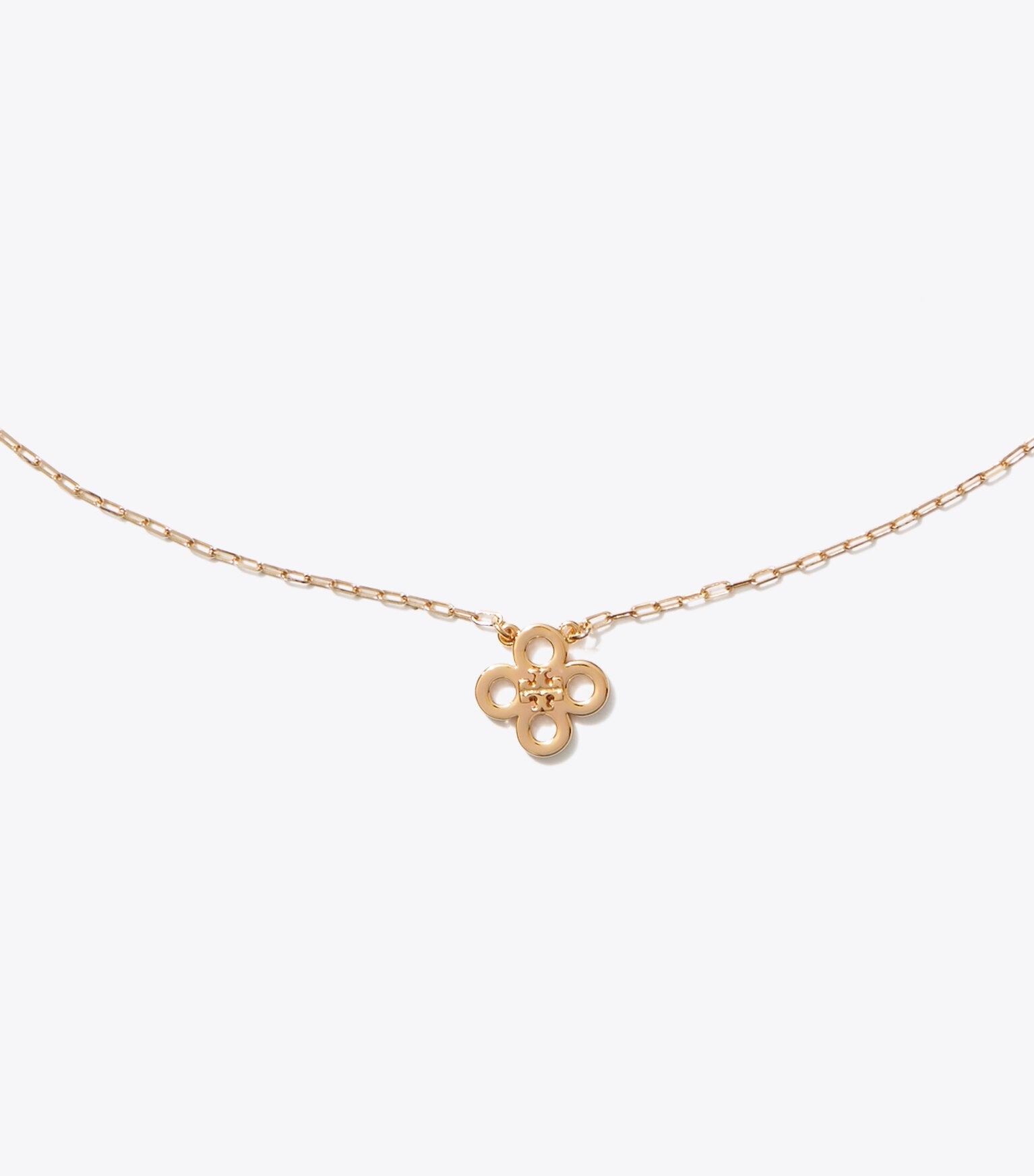 Forget Me Not Clover Pendant Necklace