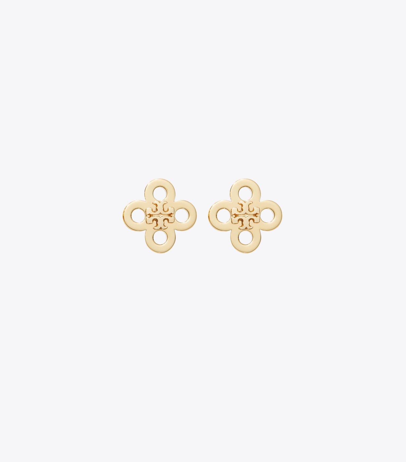 Forget Me Not Clover Stud Earring