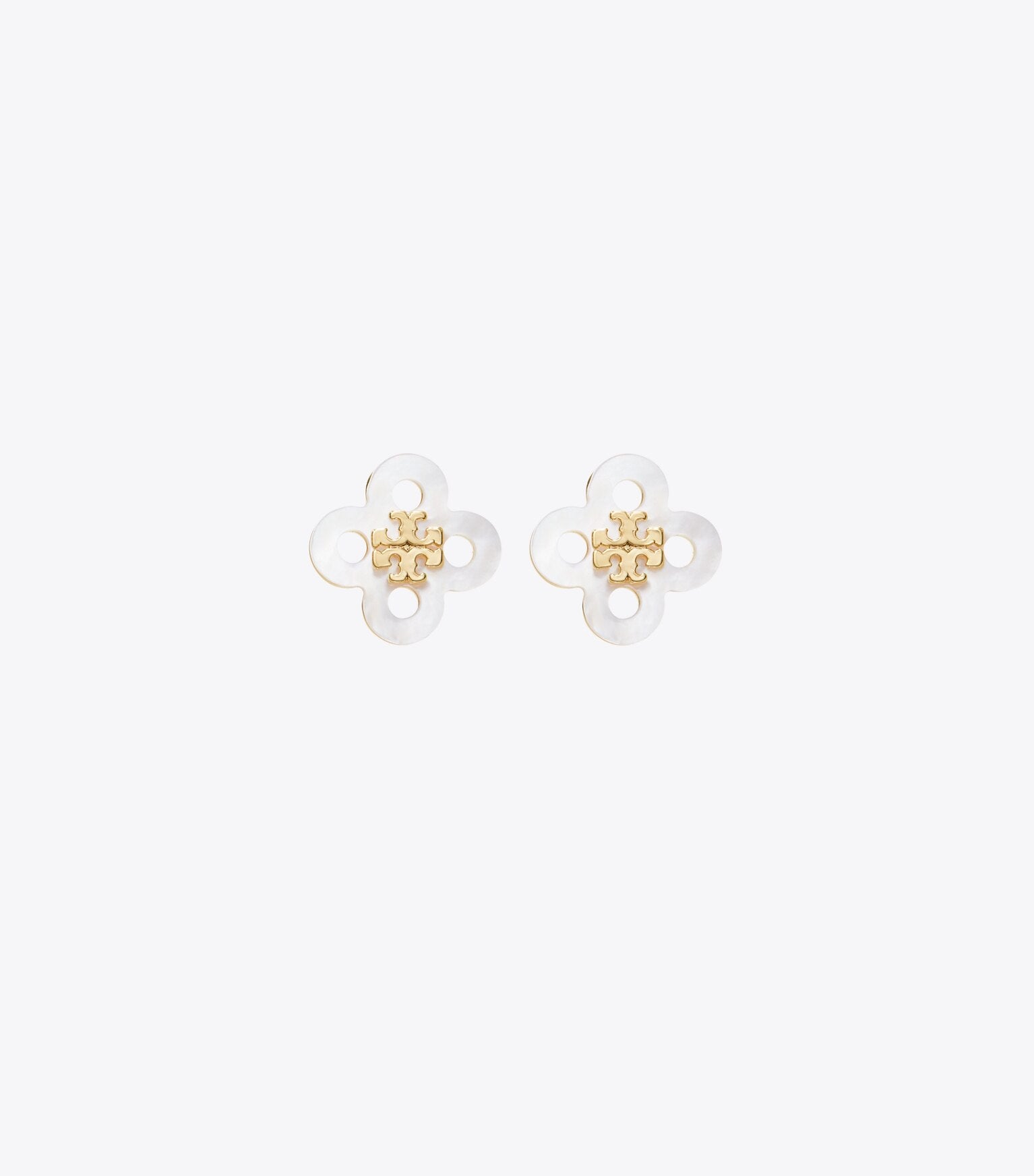 Forget Me Not Clover Stud Earring