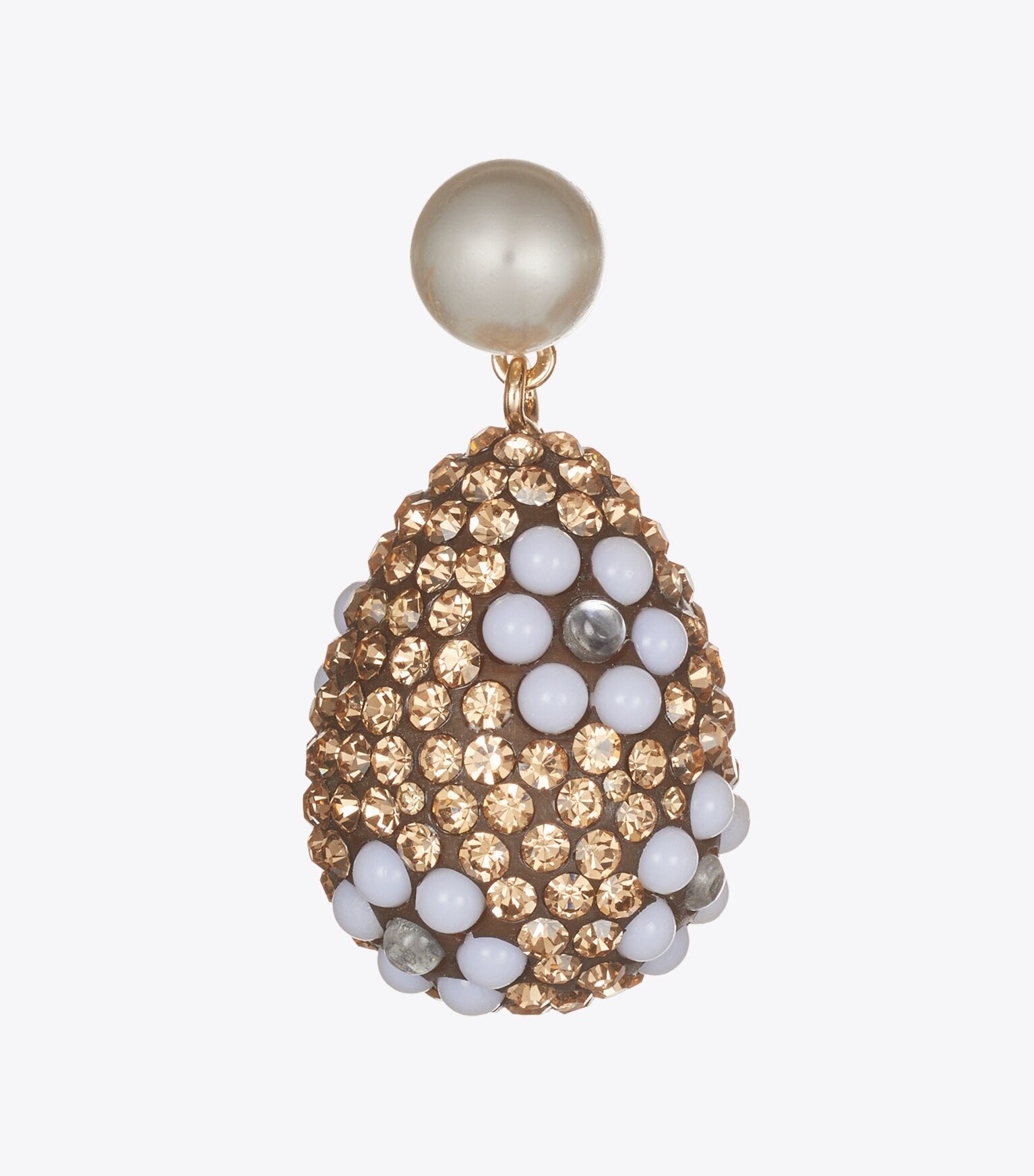 Curiosity Crystal Pearl Drop Earrings