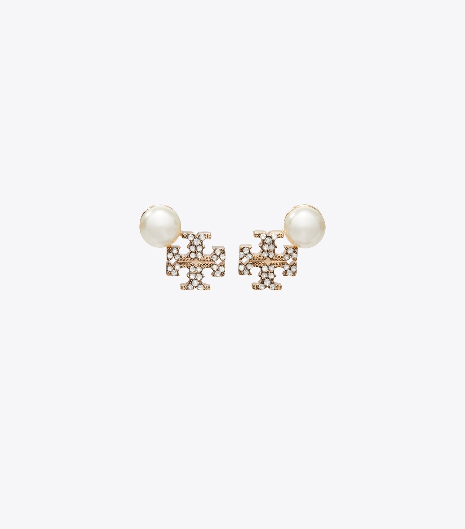 Moondance Logo and Pearl Stud Earrings