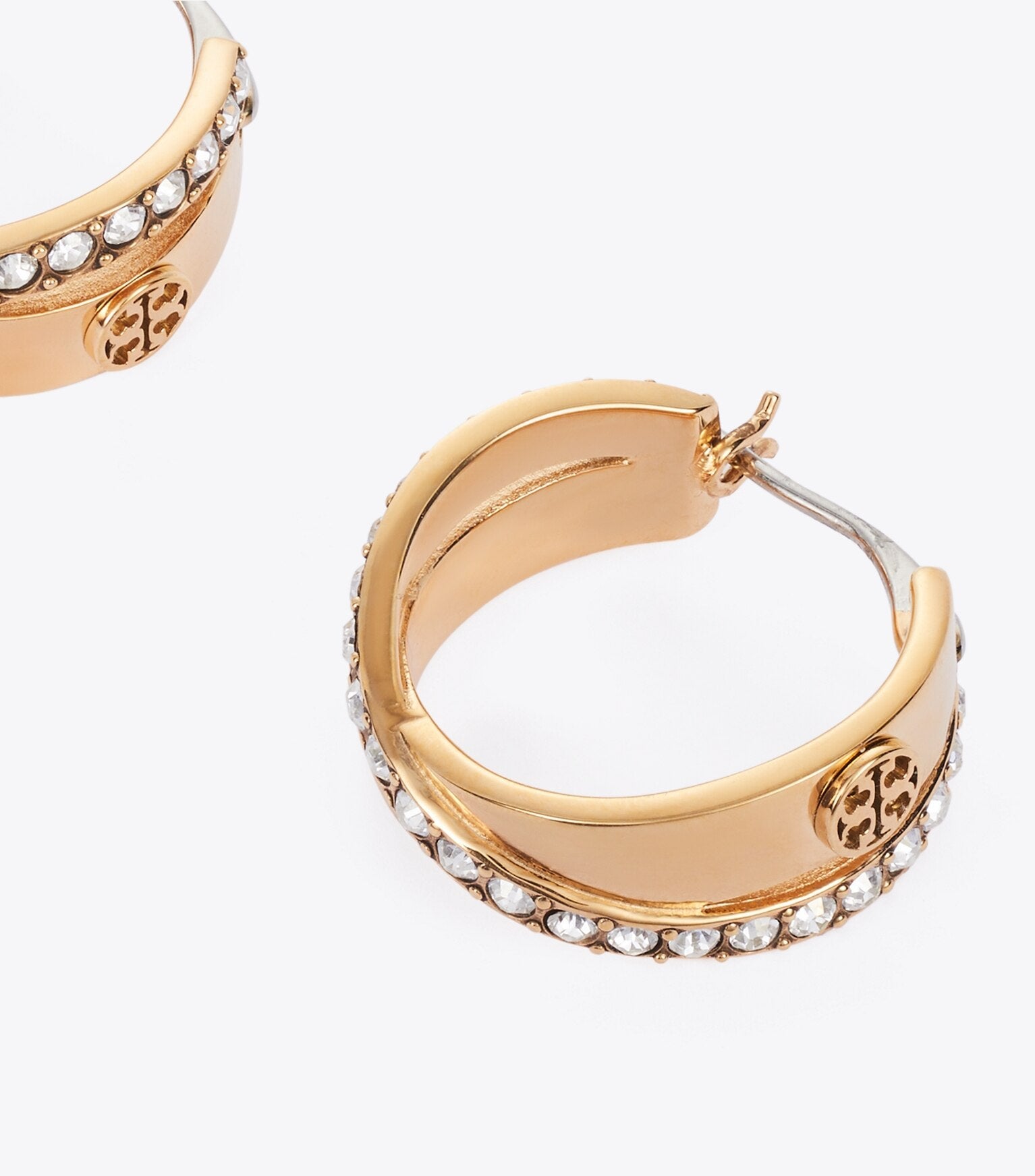 Icon Pavé Double Hoop Earring