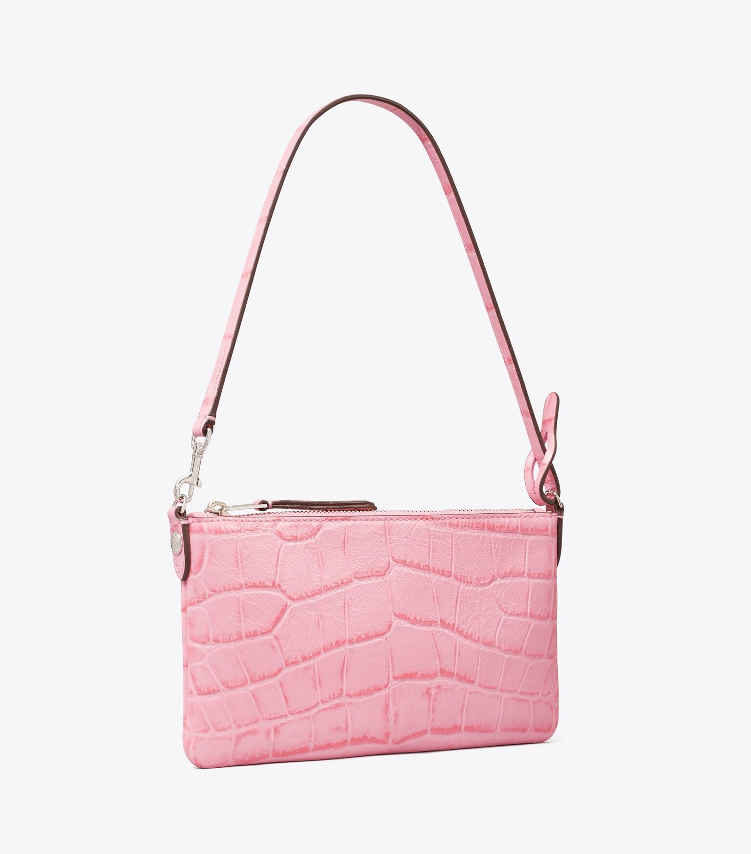 Croc-Embossed Pochette
