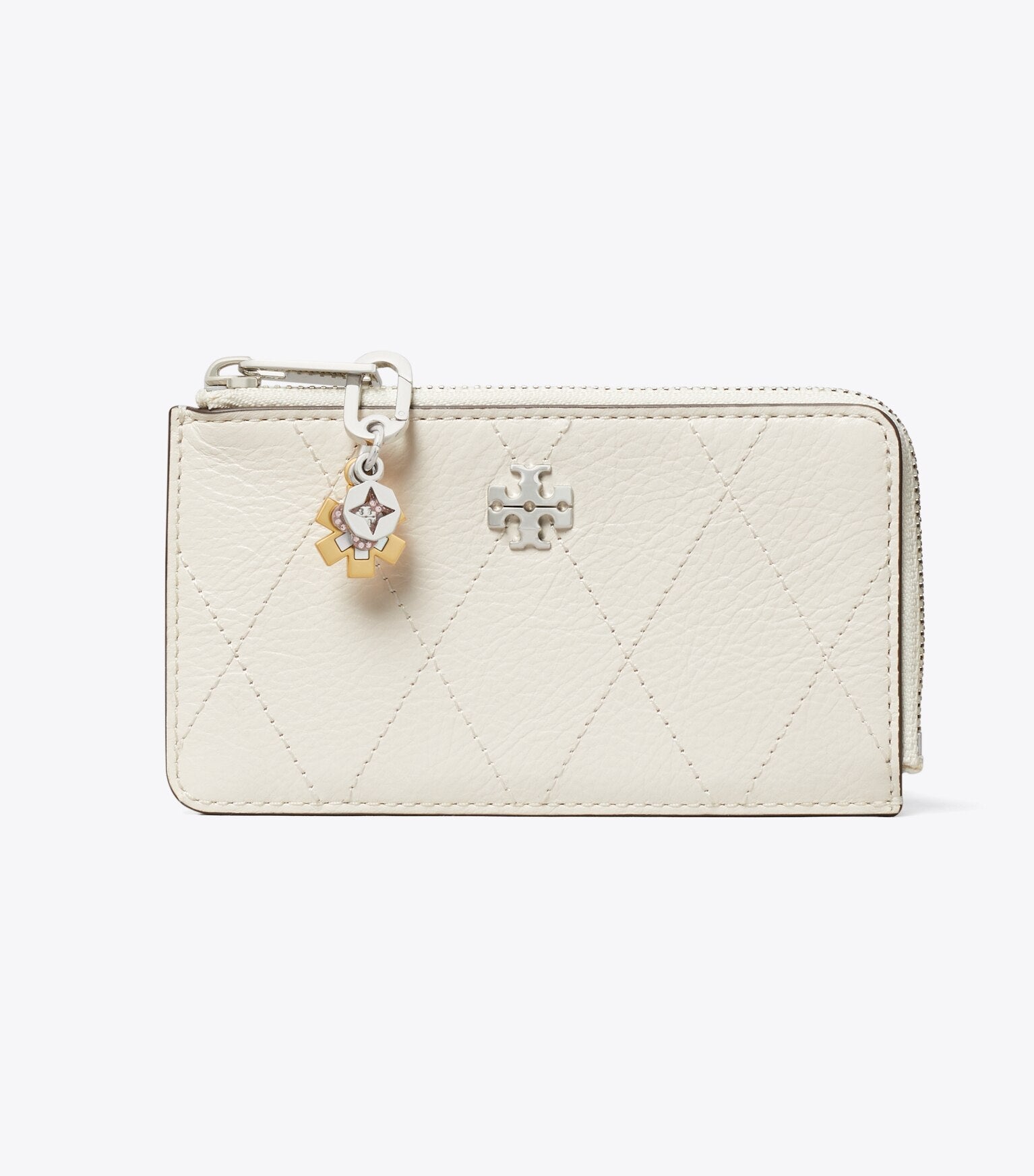 Charlie Quilted Zip Card Case
