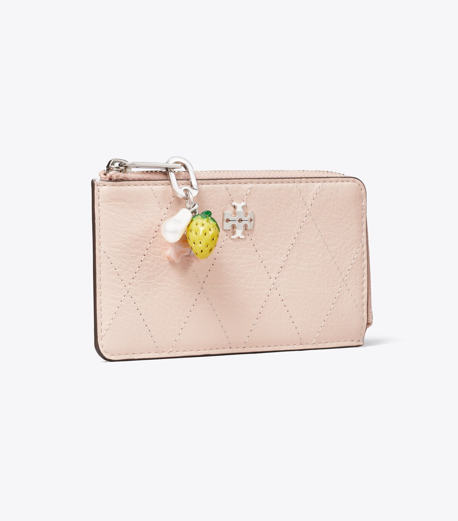 Charlie Quilted Zip Card Case