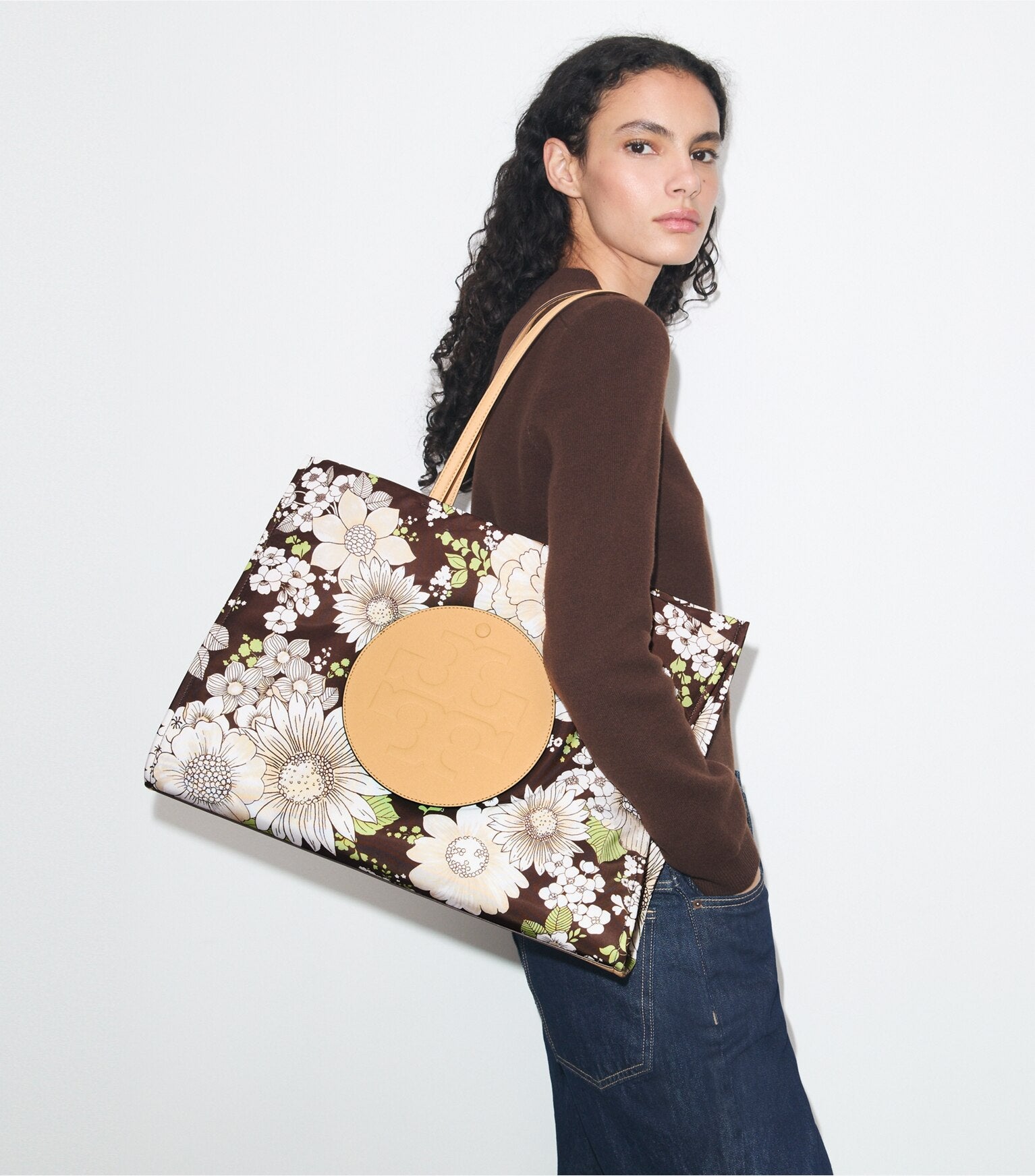 Ella Nylon Printed Tote