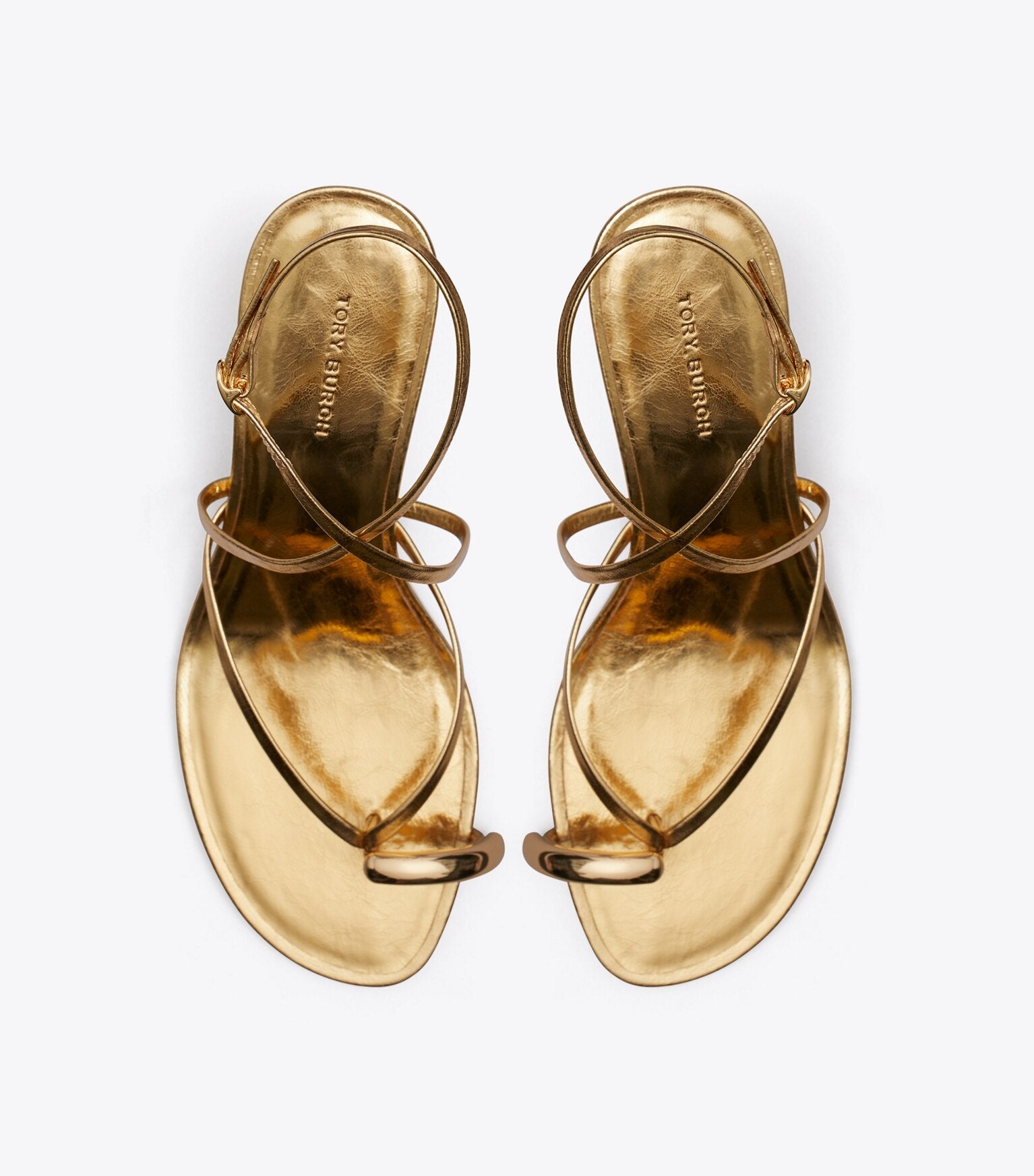 Pierced Multi-Strap Heeled Sandal