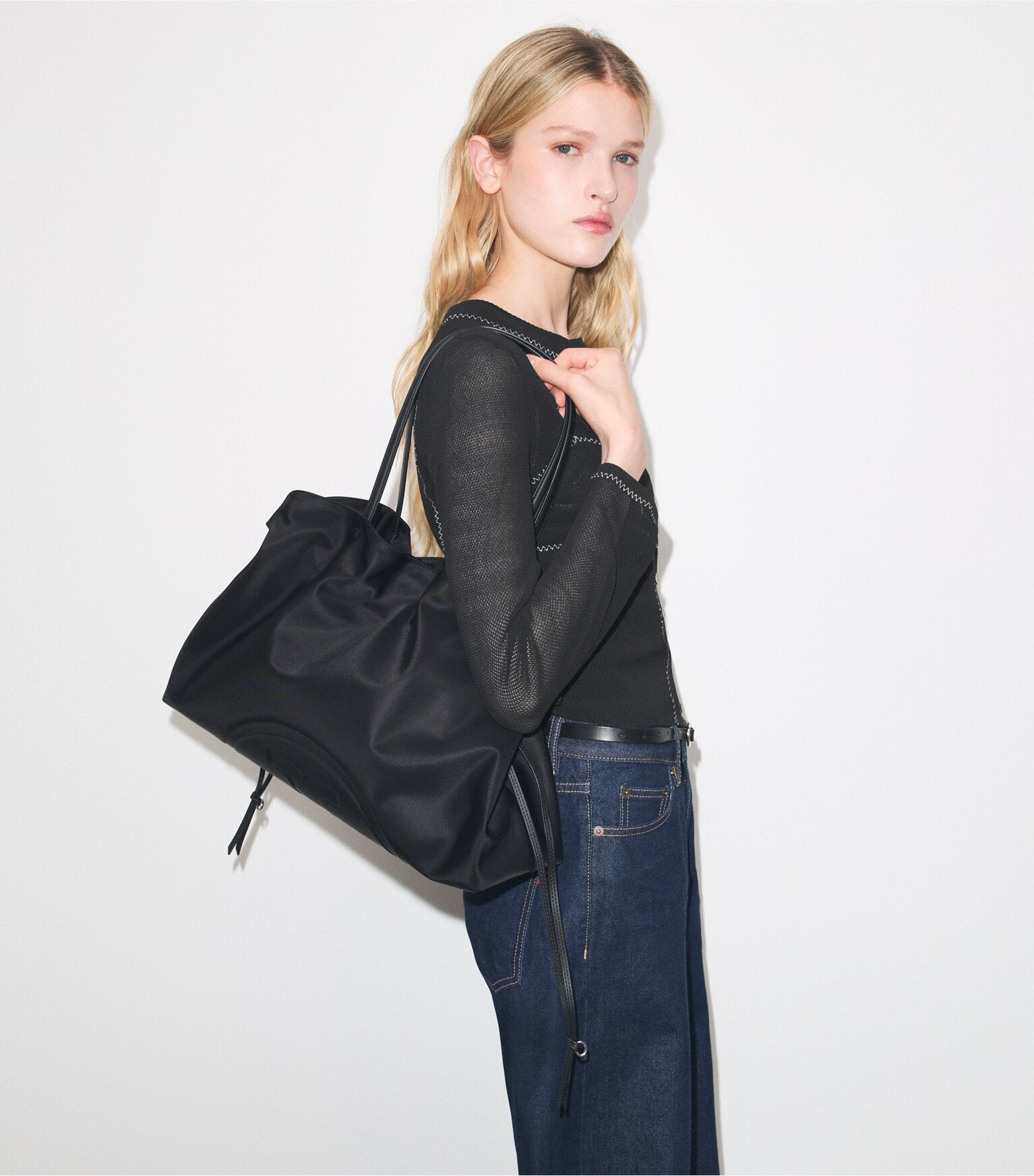 Ella Nylon Drawstring Tote
