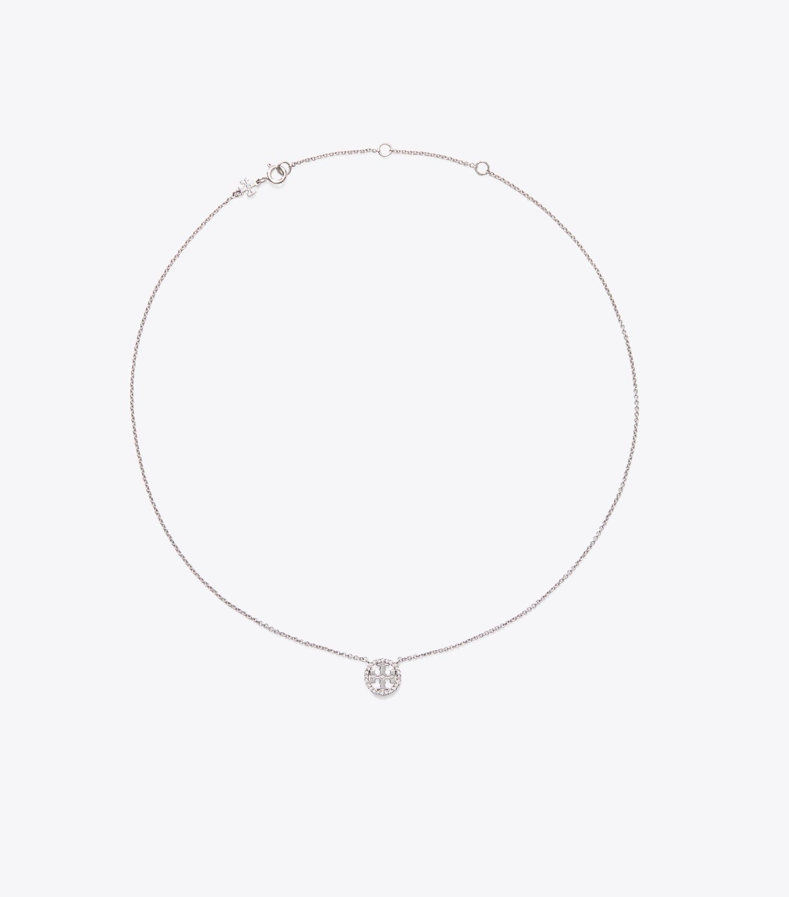 Icon Pavé Pendant Necklace