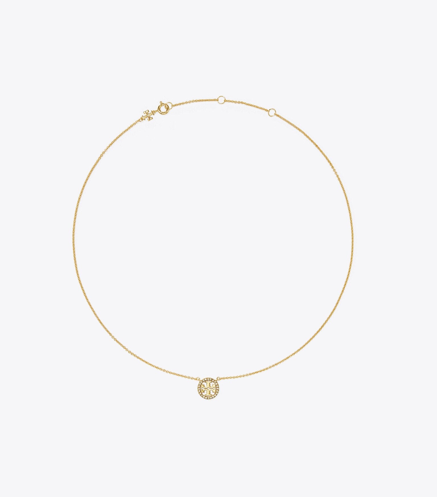 Icon Pavé Pendant Necklace