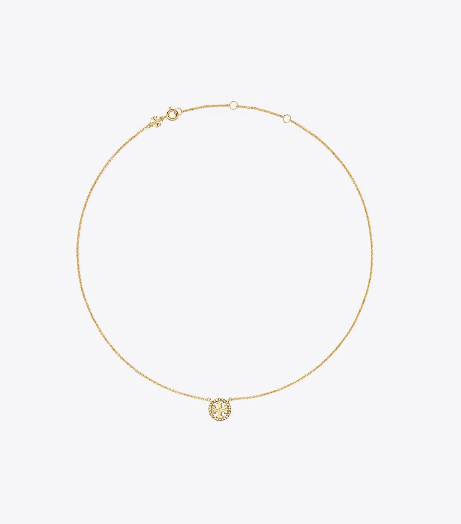 Icon Pavé Pendant Necklace