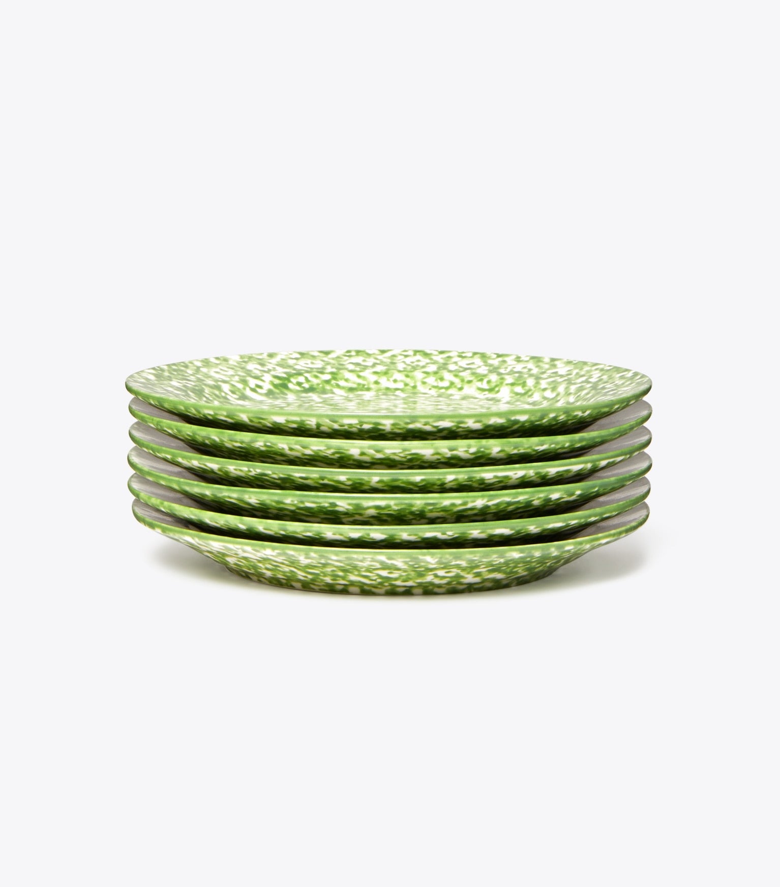 Spongeware Canape Plate, Set of 6