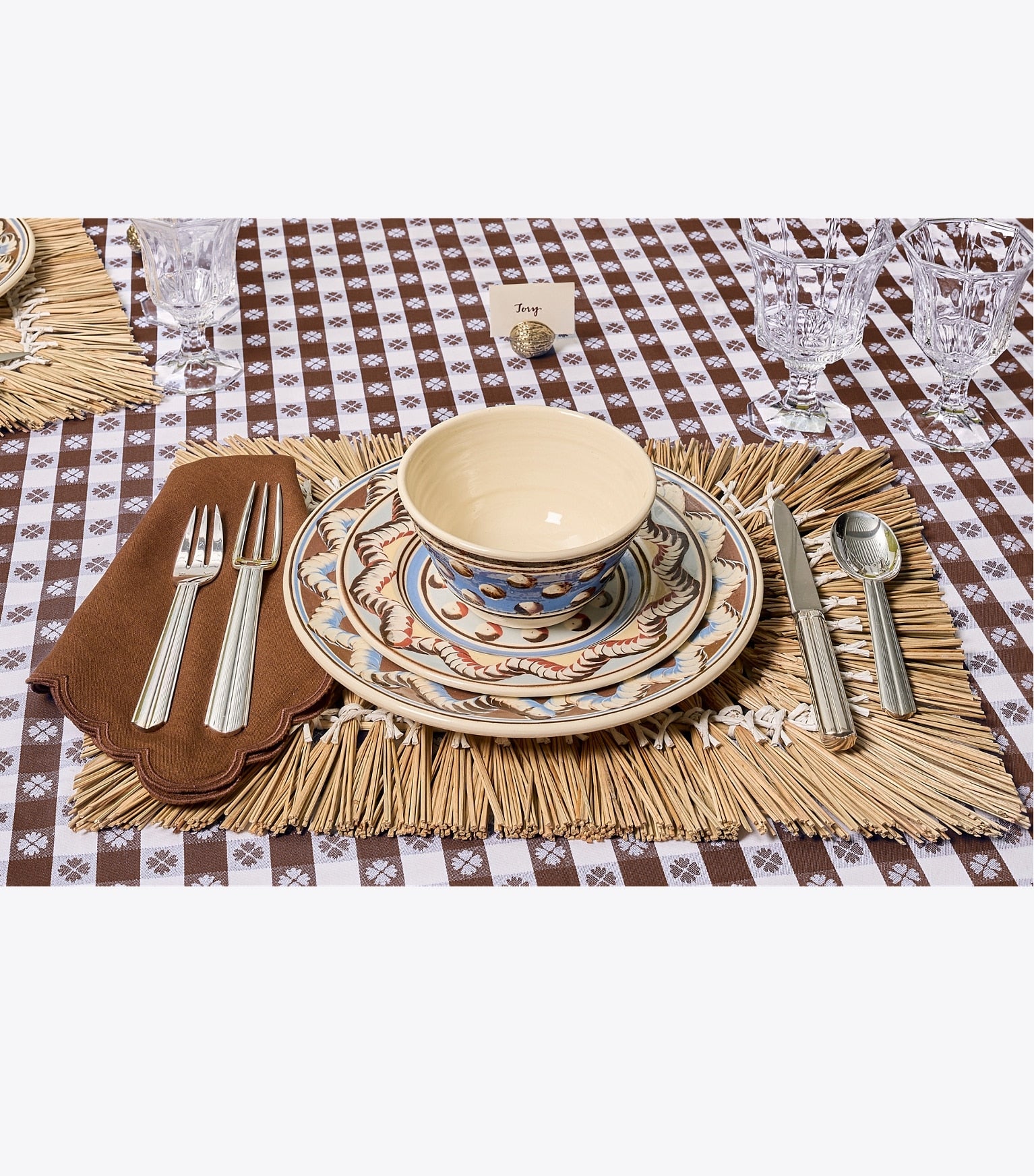 Rectangle Raffia Placemat, Set of 4