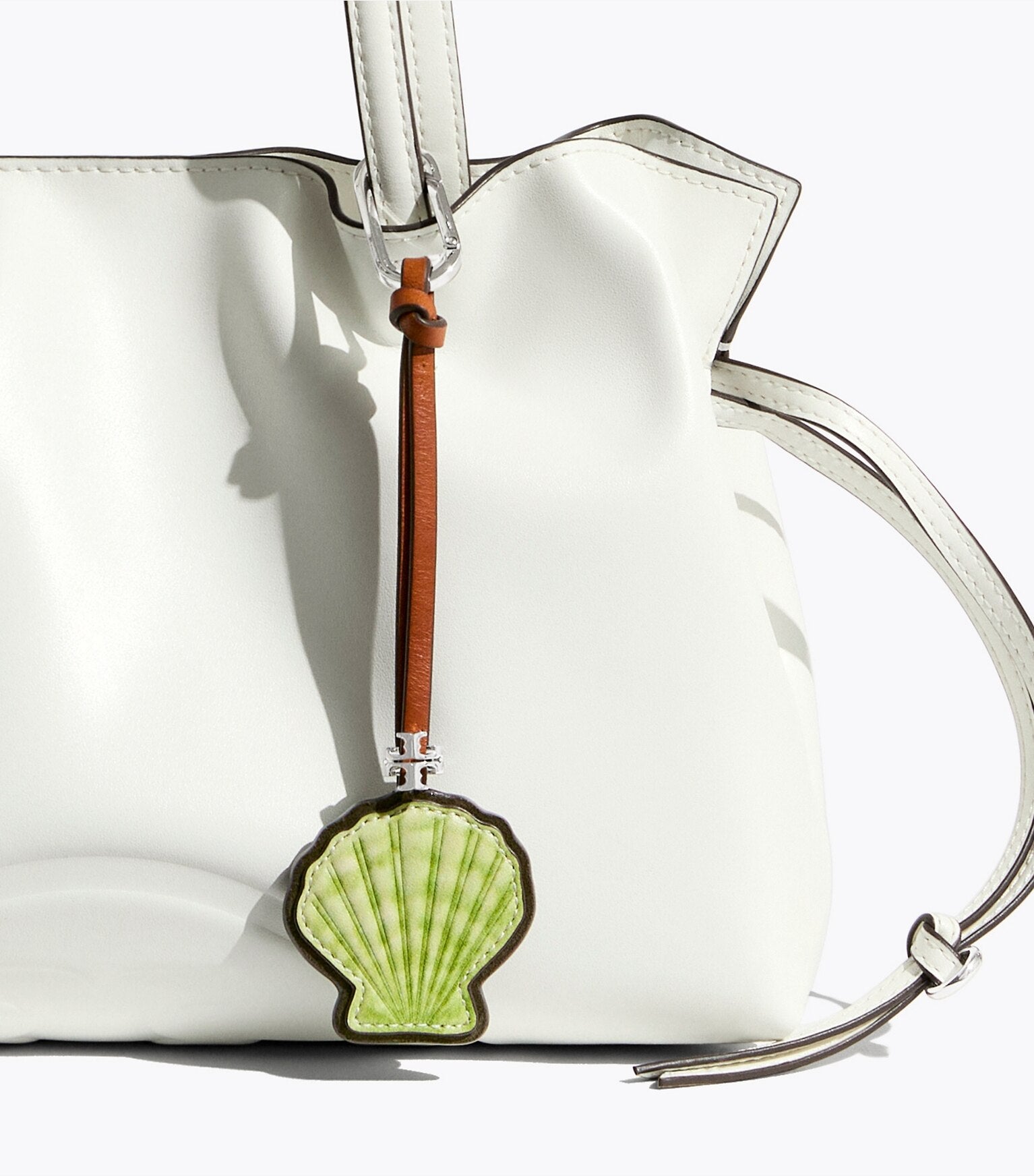 Leather Shell Bag Charm