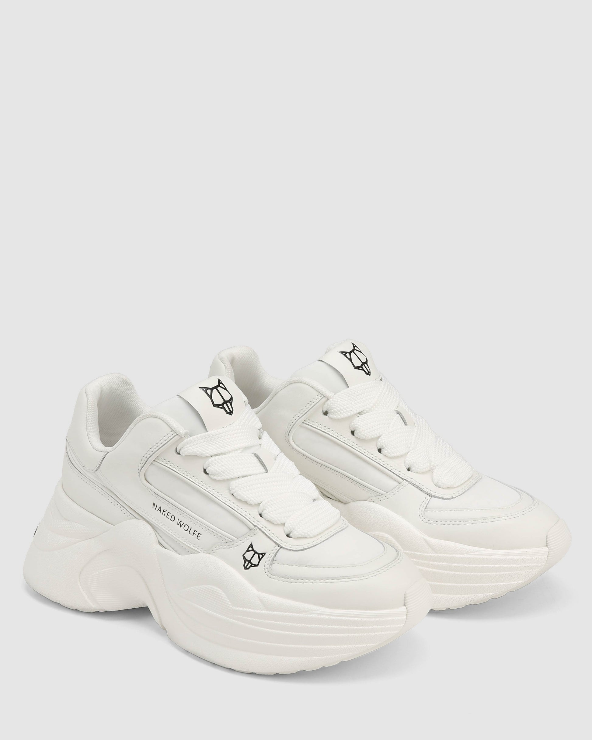 Temple White Leather
