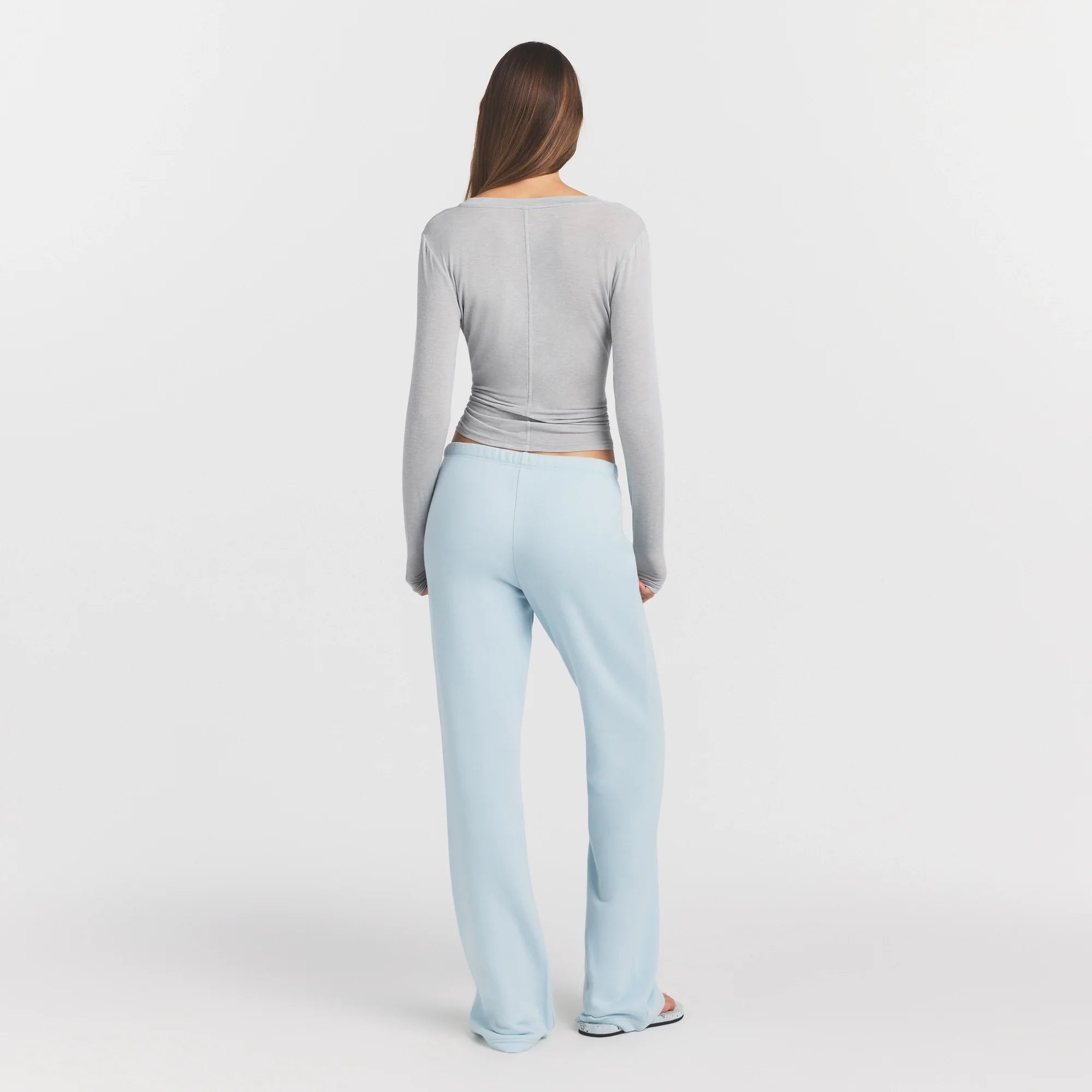 Sheer Modal Crewneck Henley