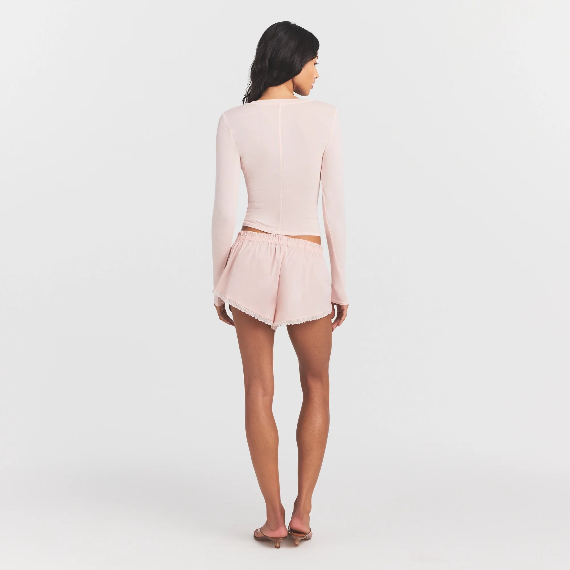 Sheer Modal Crewneck Henley