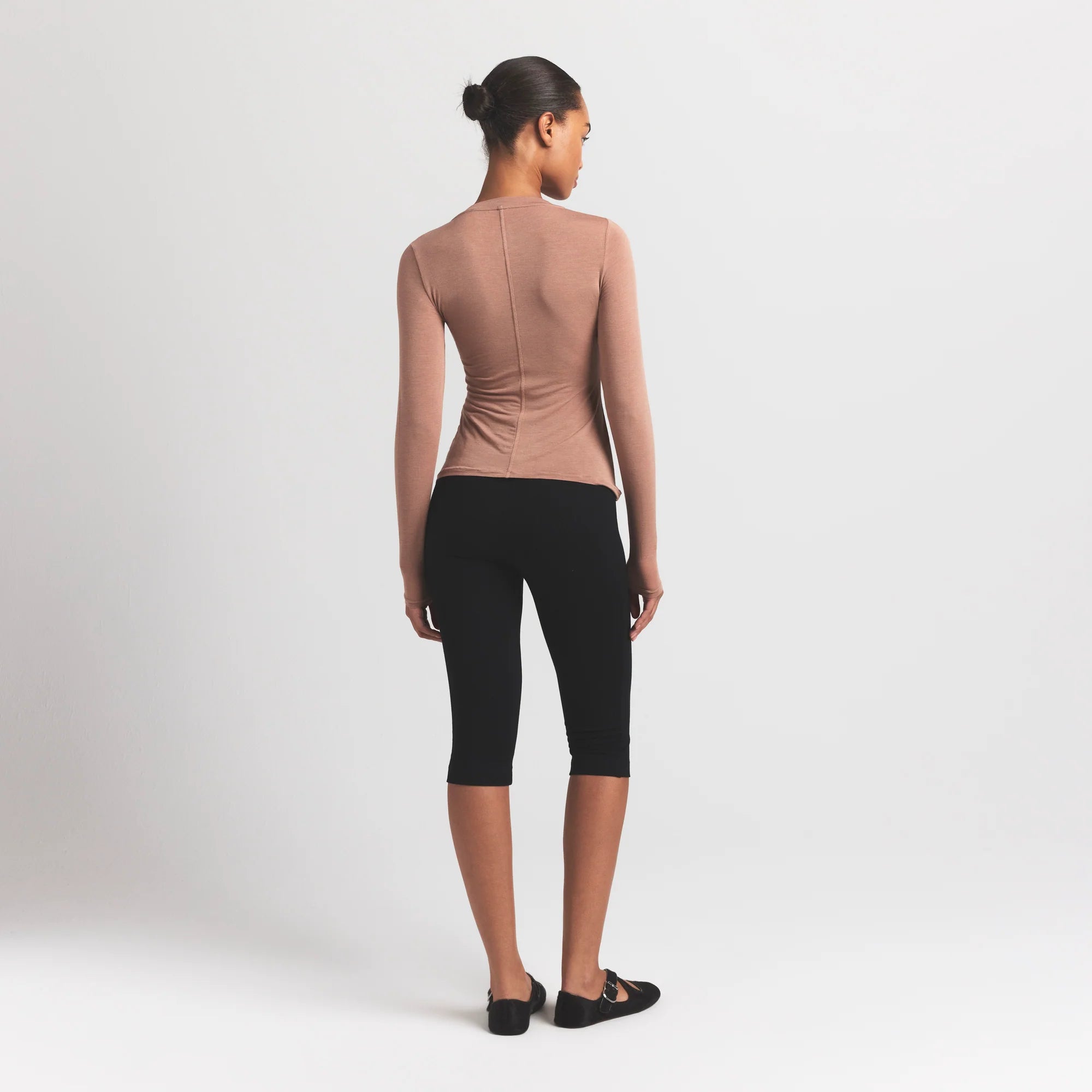 Sheer Modal Crewneck Henley