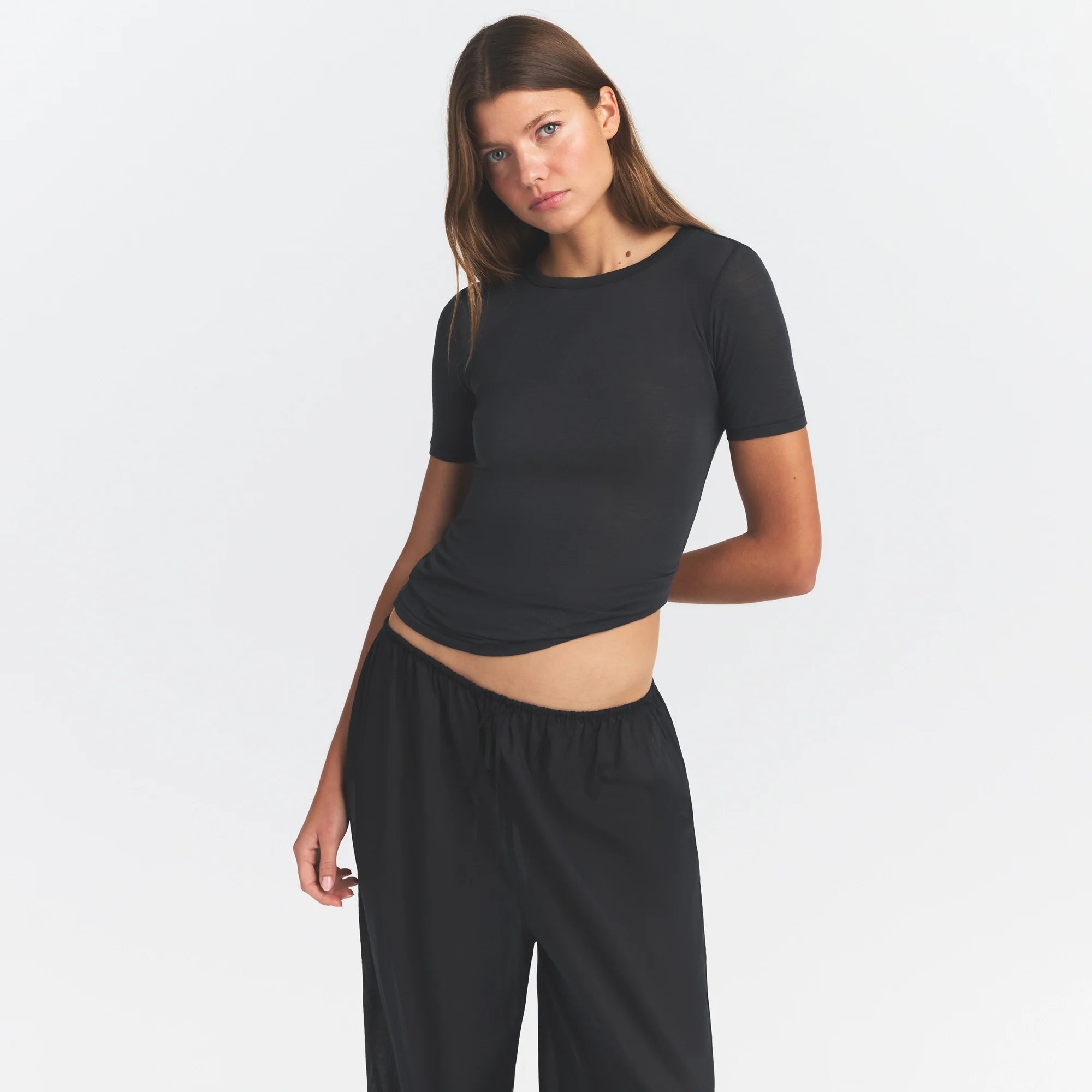 Sheer Modal Long T-shirt