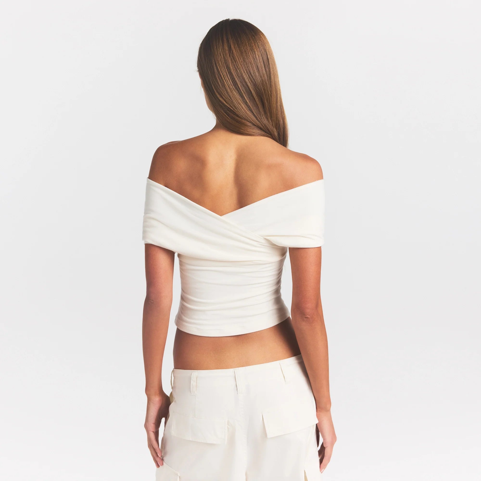 Cotton Jersey Wrap Top